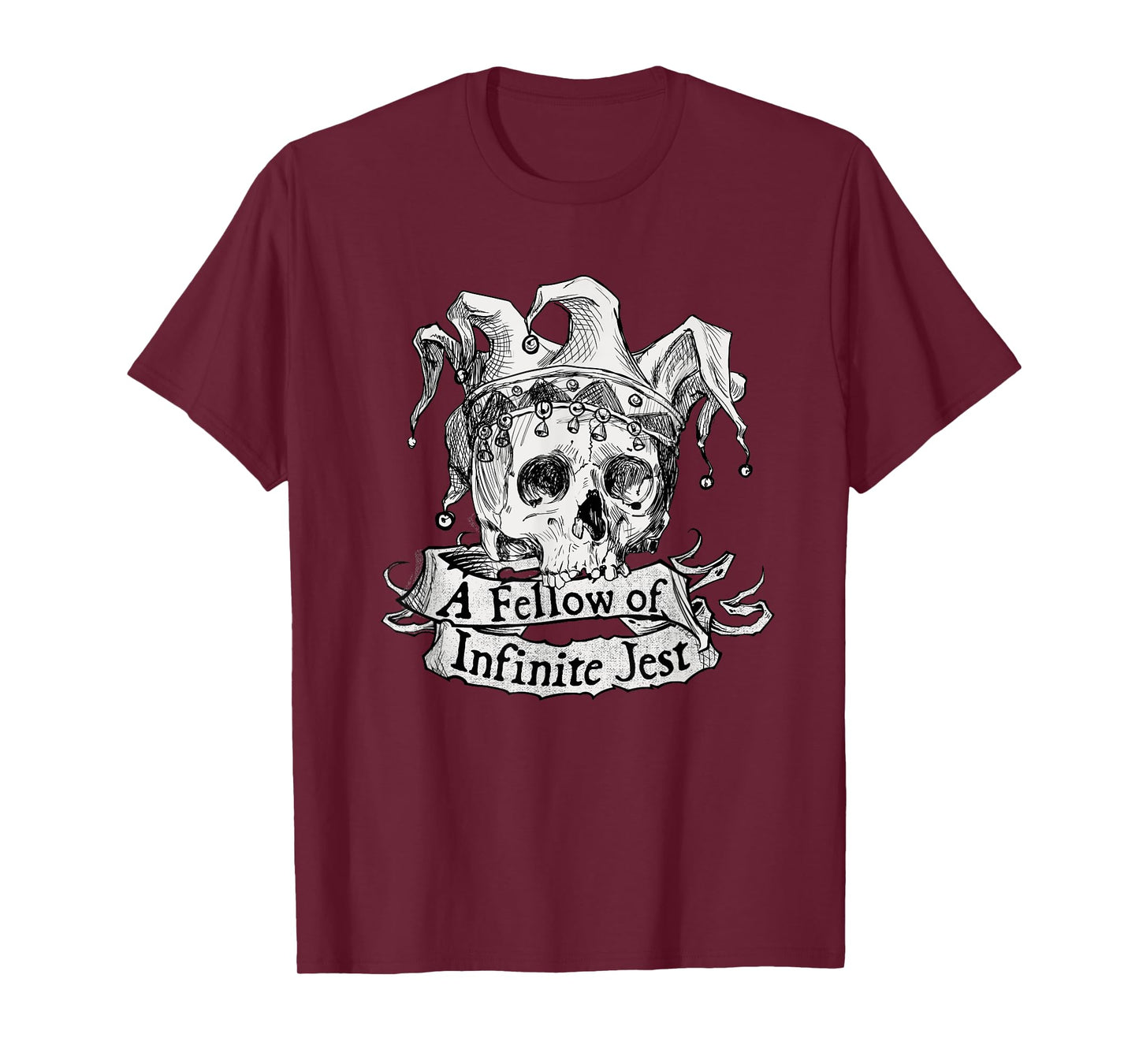 Shakespeare Skull Joker Yorick Theatre Literature Hamlet T-Shirt