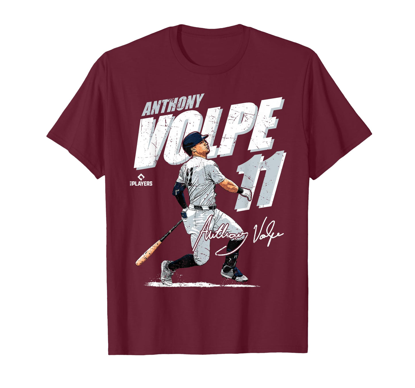 Anthony Volpe | New York Y MLB Baseball Players | MLBAVO204M T-Shirt