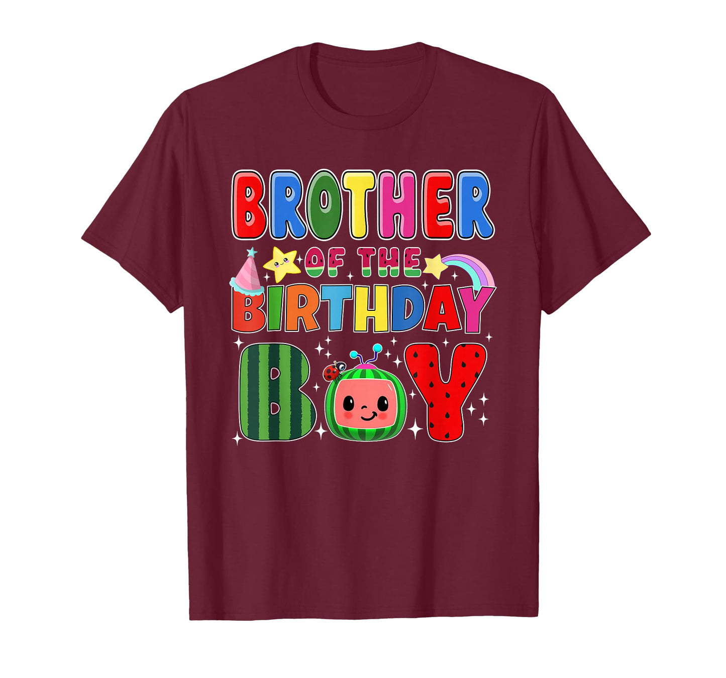 Brother of The Birthday Boy Melon Family Matching Funny T-Shirt