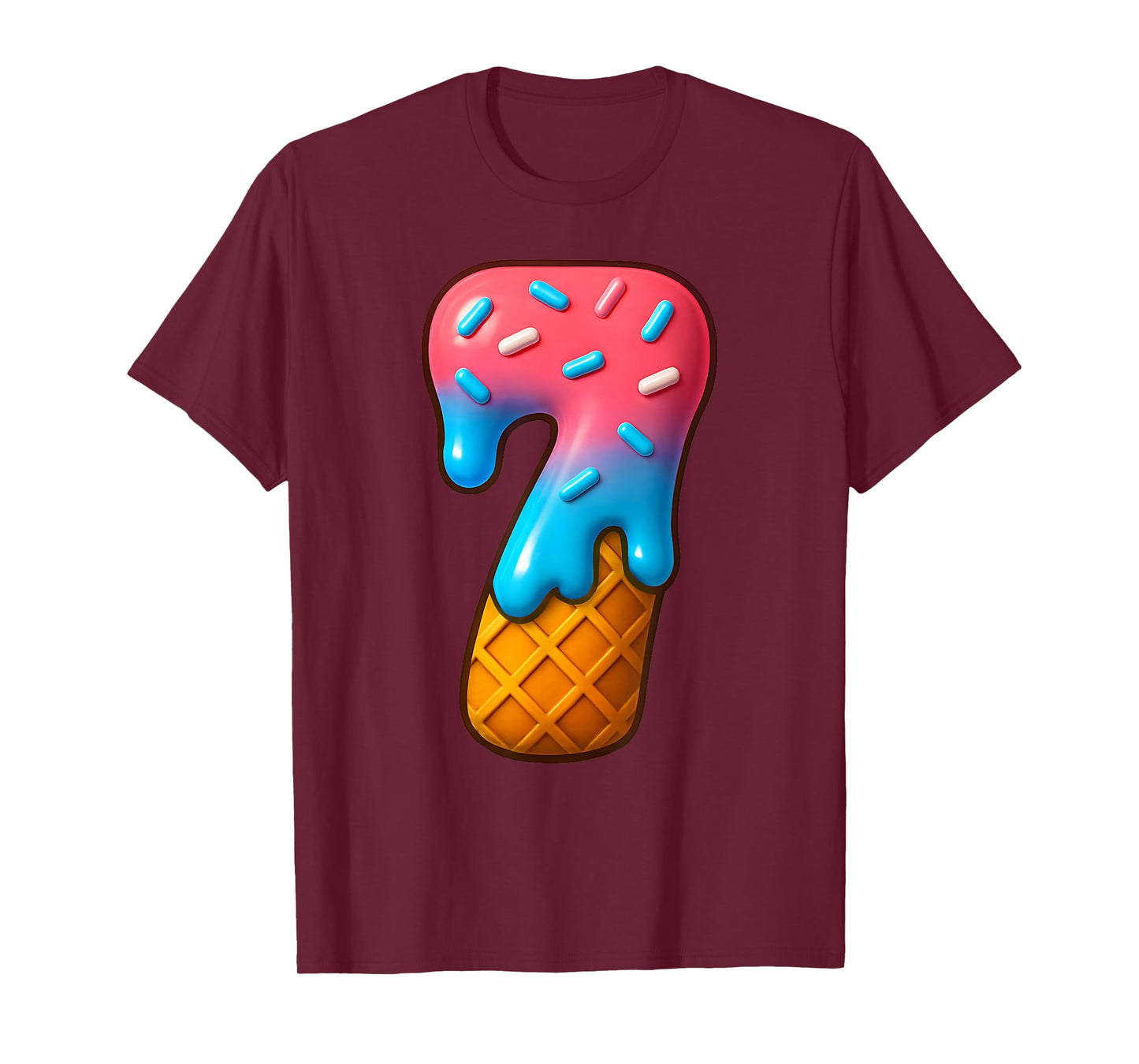 67 Meme Matching Couple Halloween Costume Ice Cream 7 Seven T-Shirt