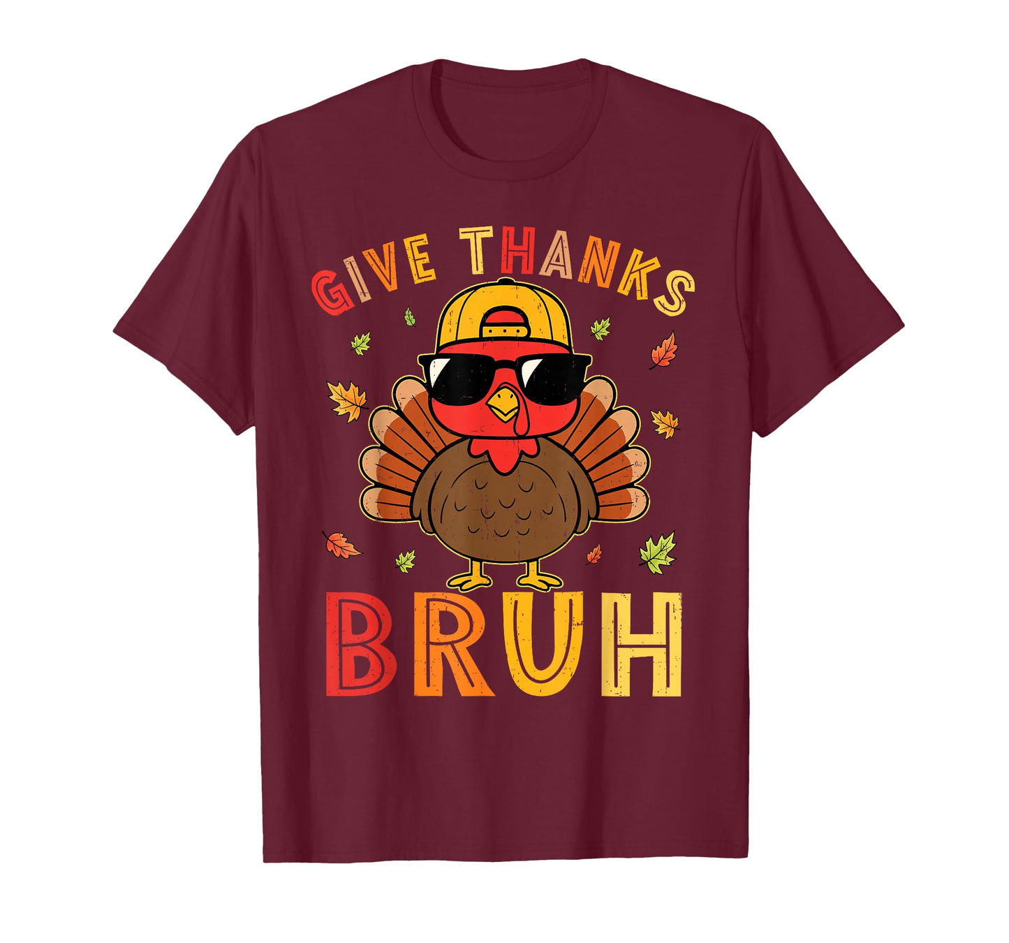 Thanksgiving Shirts for Kids Boys Funny Turkey with Sunglass T-Shirt