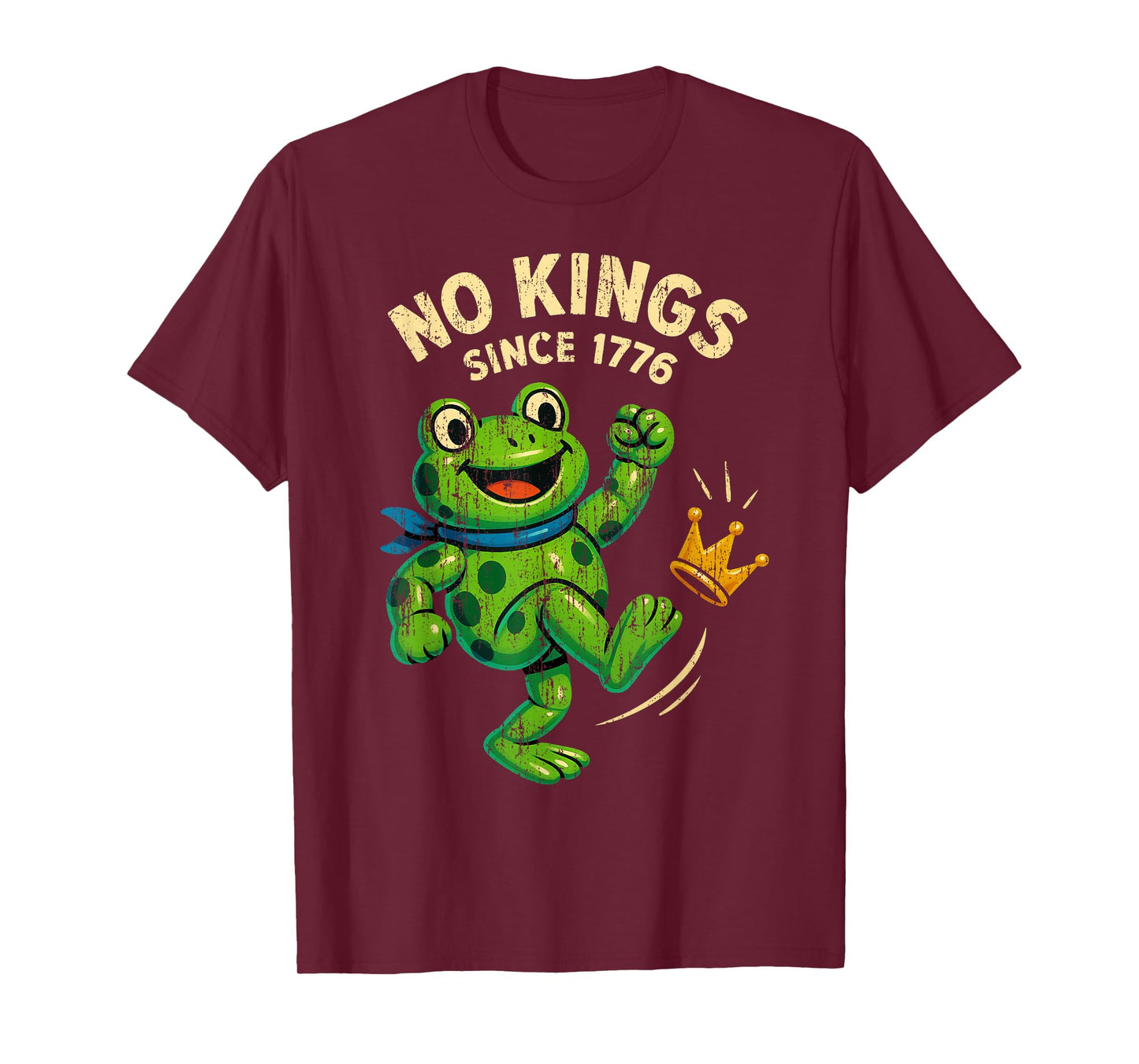 NO Kings Since 1776 Frog Kicks Portland T-Shirt