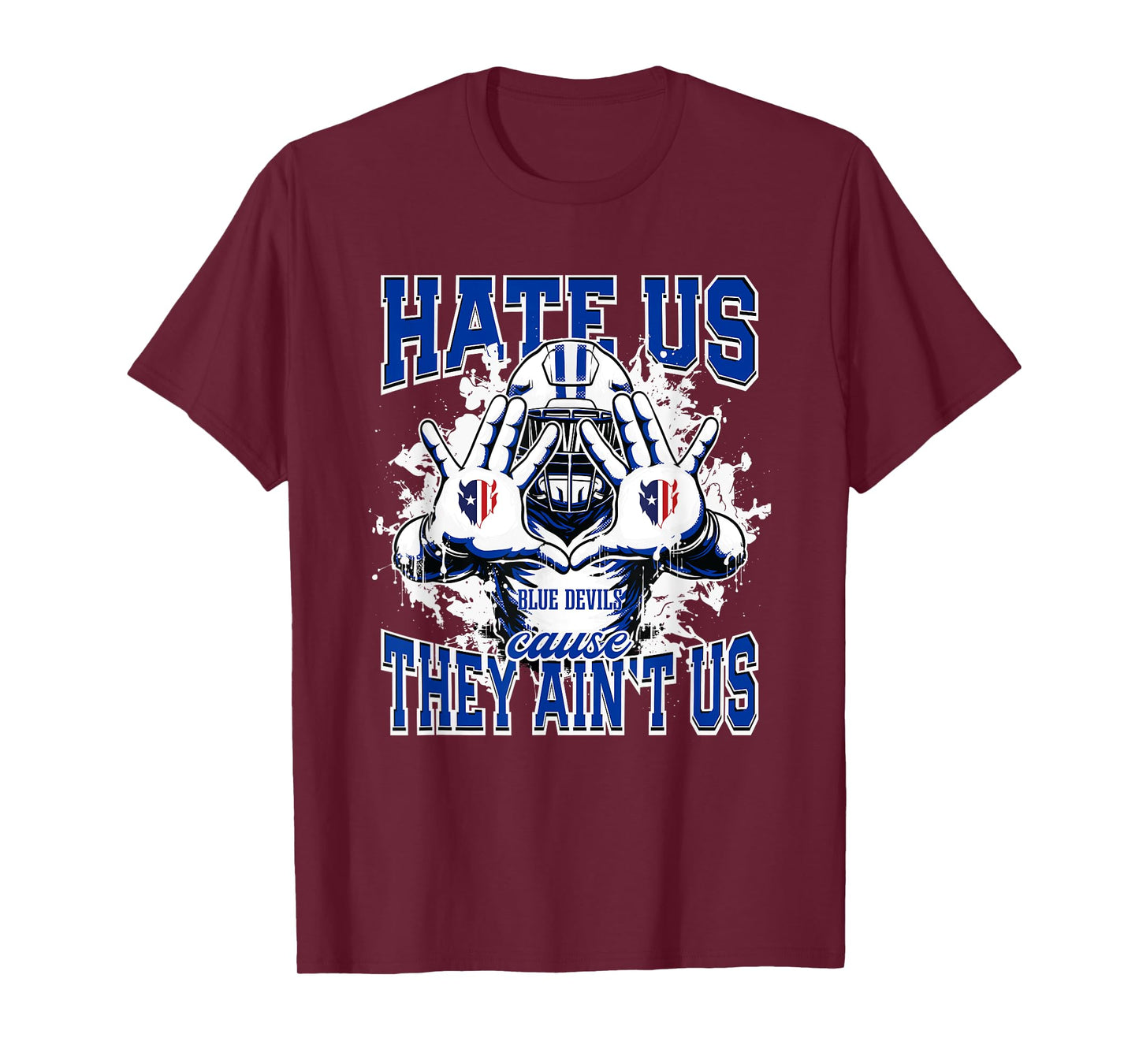 Zanesville Blue Devils Logo Hate Us Cause They Ain't HS T-Shirt