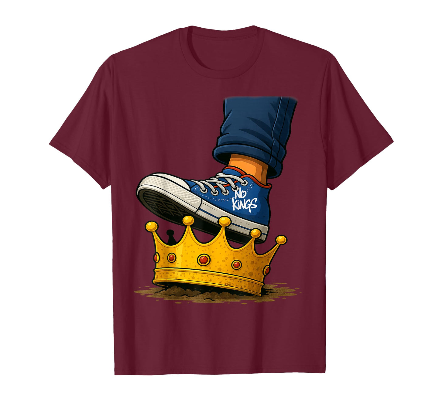 No Kings Shoe On Crown T-Shirt