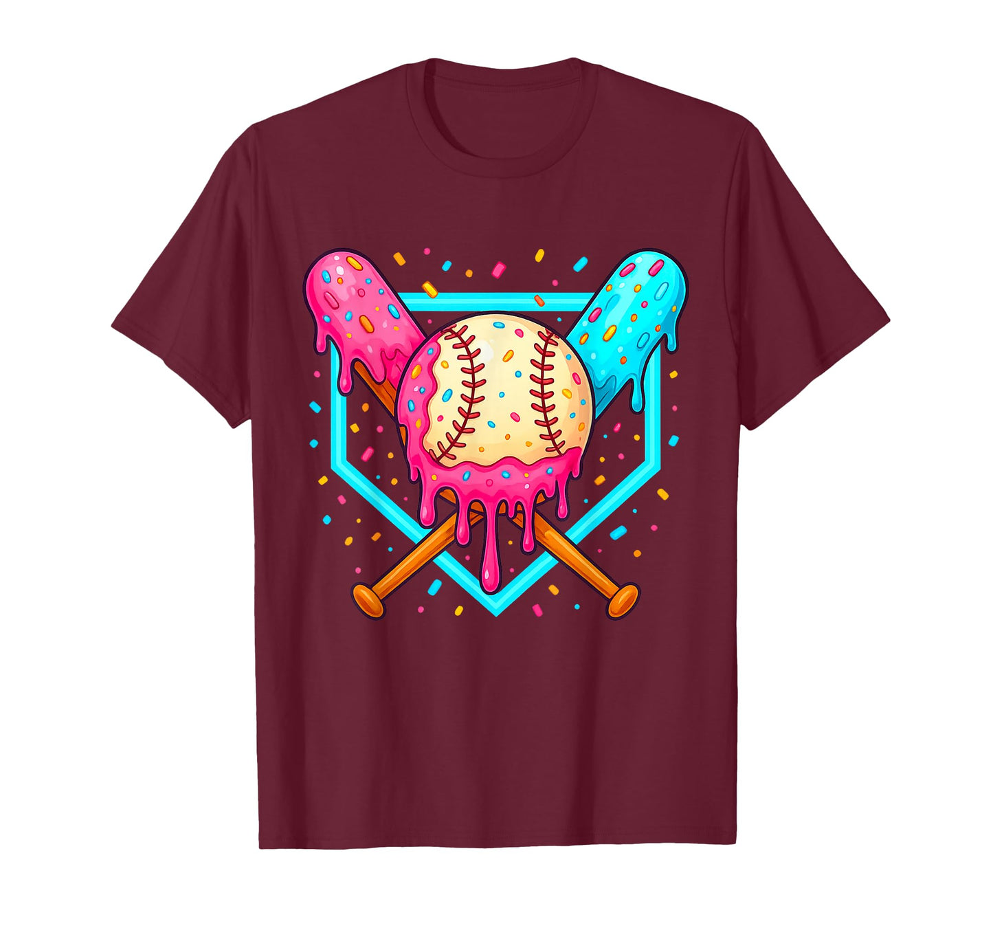 Ice Cream Baseball Drip Respect The Drip Youth Boy Baseball T-Shirt