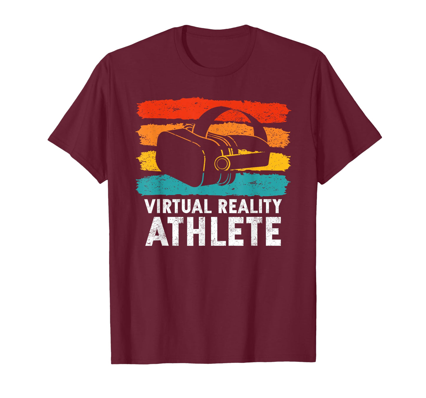 Virtual Reality Gifts For VR Gamers VR Vintage Virtual Reality Athlete T-Shirt