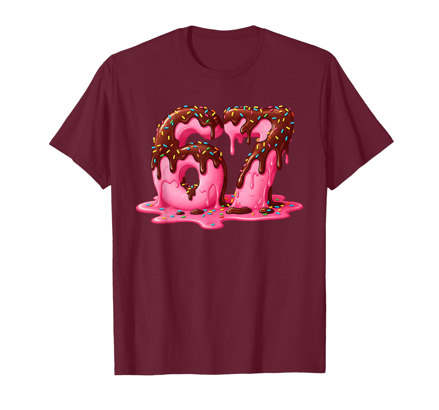 Gen Alpha Slang Kids 67 Ice Cream Drip Six Seven T-Shirt