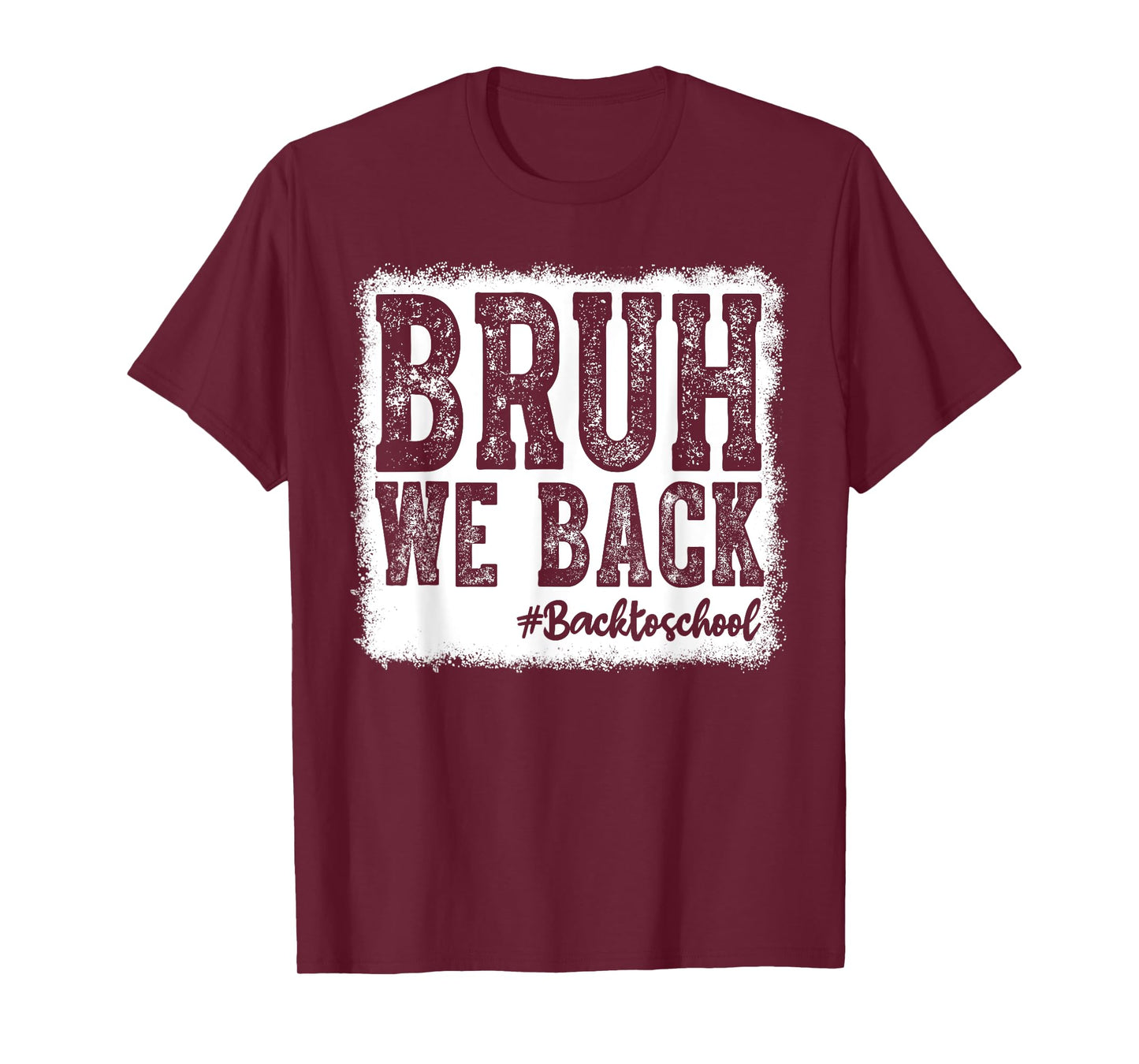 Retro Bruh We Back Saying Meme Back To School Boy Girls Kids T-Shirt