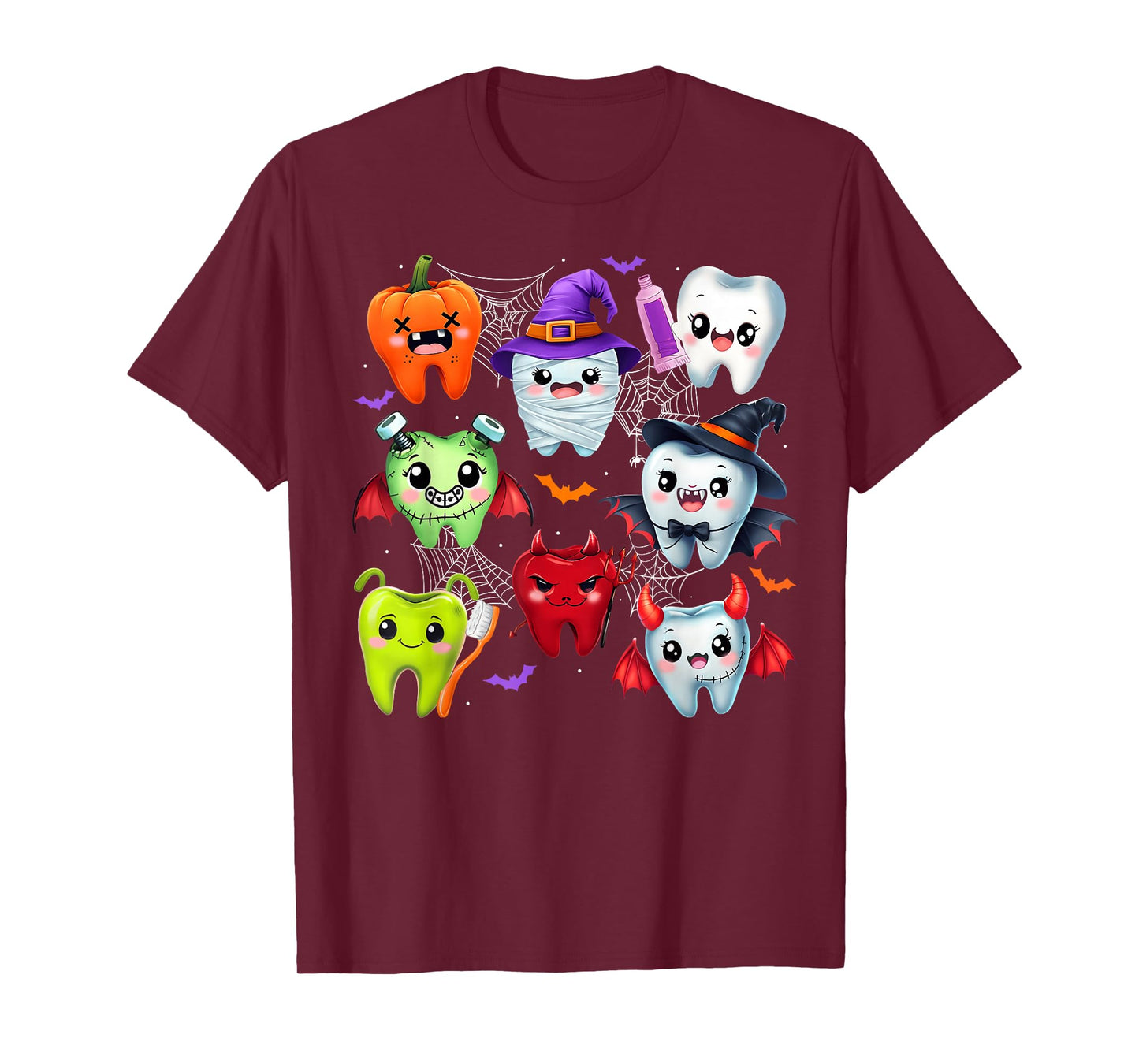 Dentist Dental Boo Crew Halloween Costume Teeth Women Men T-Shirt