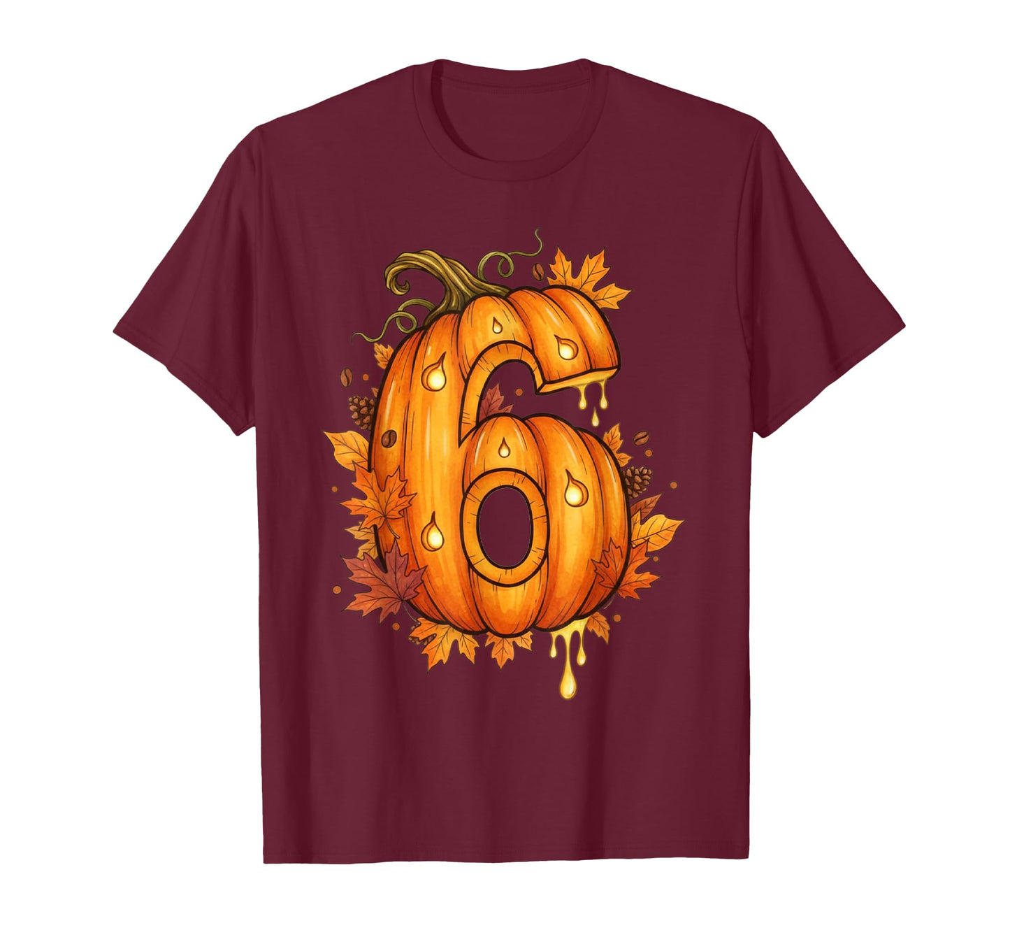Six Seven Meme 6 7 Autumn Fall Pumpkin Spooky Costume Couple T-Shirt