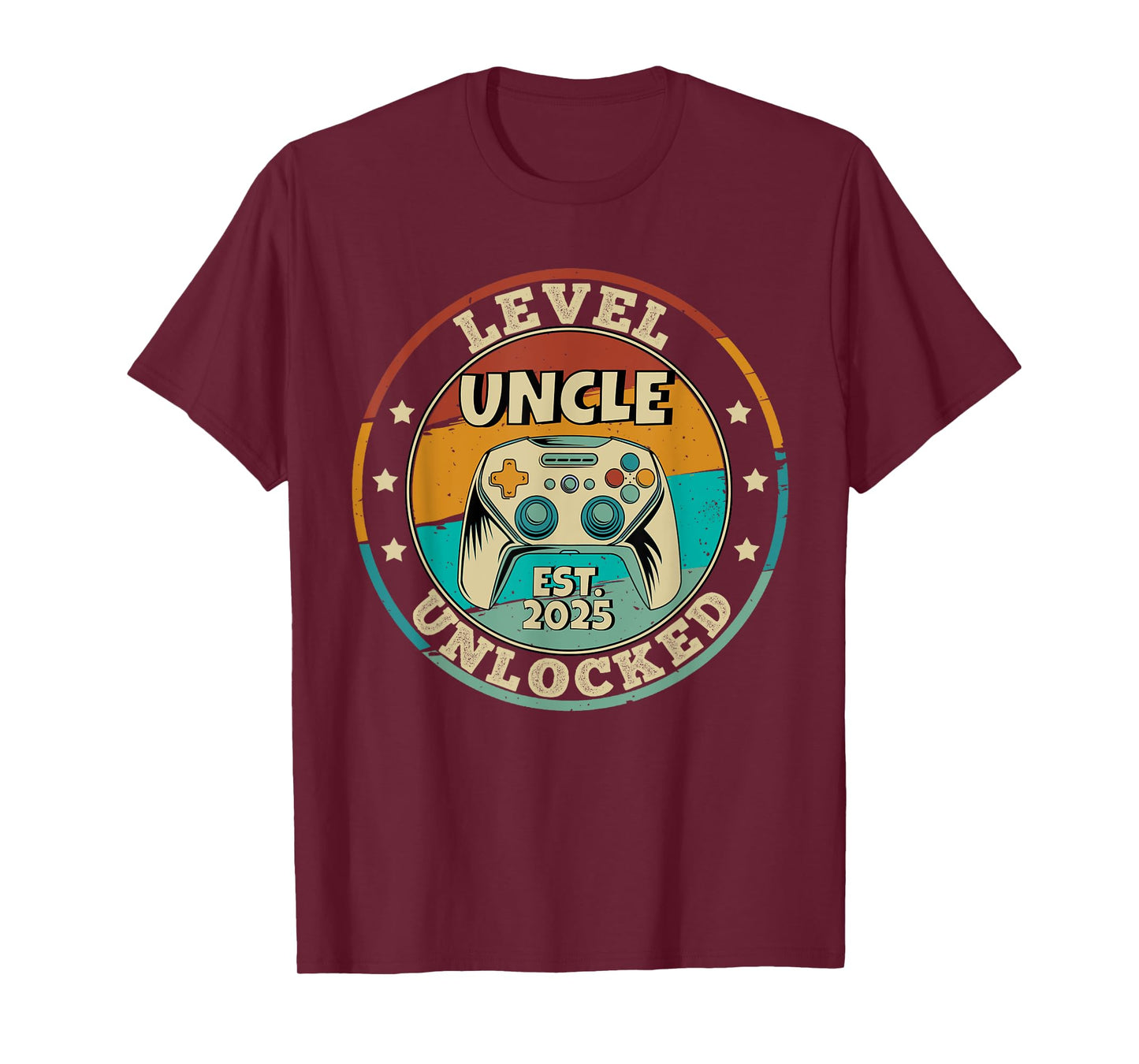 Uncle Level Unlocked 2025 Leveling Up Leveled Up To Uncle T-Shirt