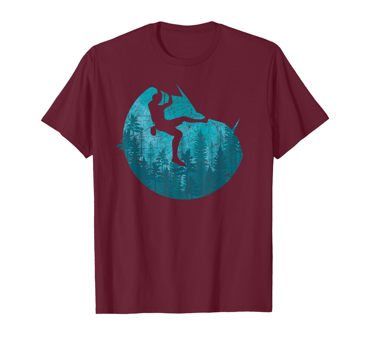 Forest Climber Bouldering Climb Outdoor Rock Climbing T-Shirt