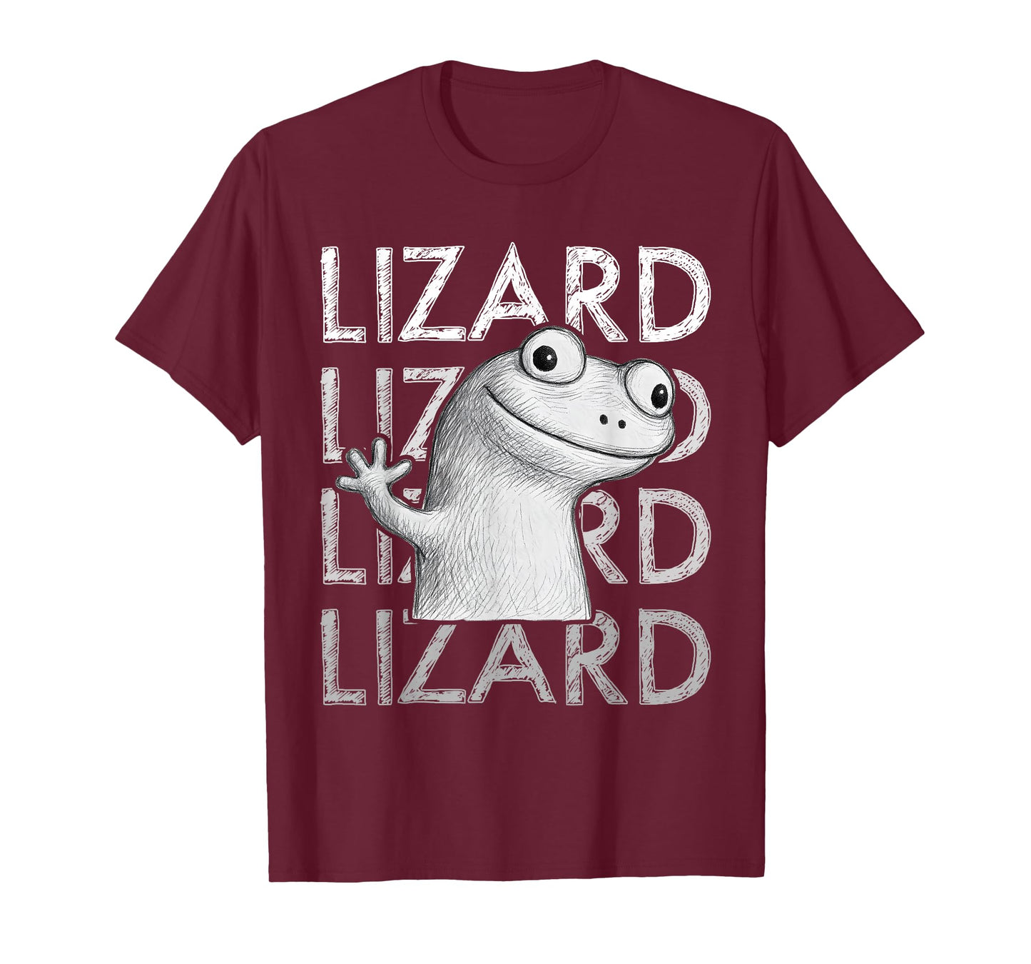 Funny Weirdcore Lizard Lizard Lizard Meme Animal T-Shirt