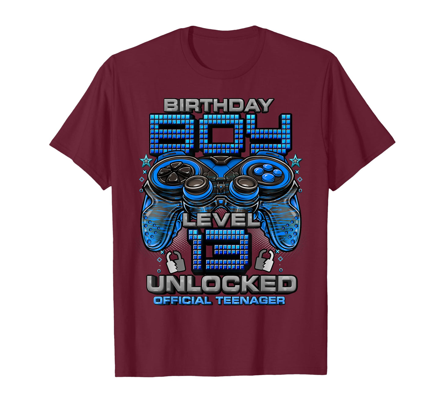 Level 13 Unlocked Awesome Since 2010 13th Birthday Gaming T-Shirt