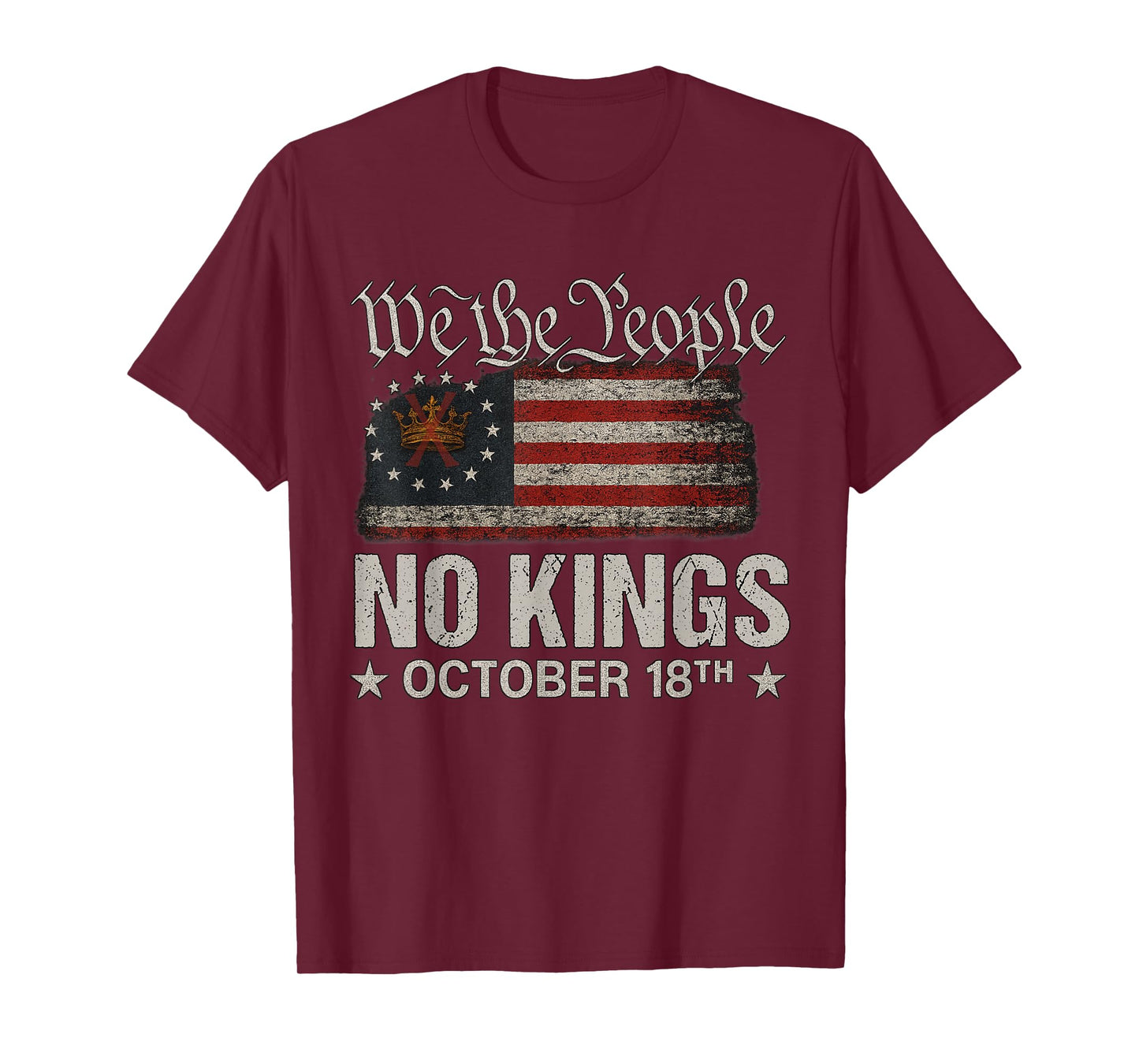 No Kings October 18 Shirt Men Women No Kings Day T-Shirt