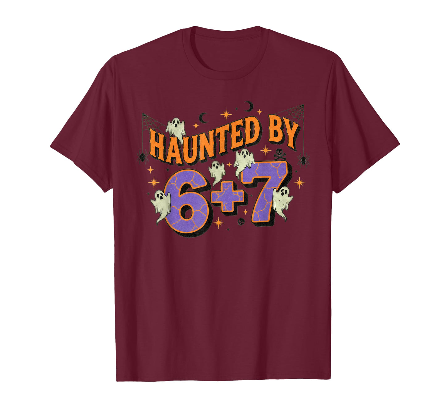 67 Meme Halloween Costume Haunted by 6-7 T-Shirt