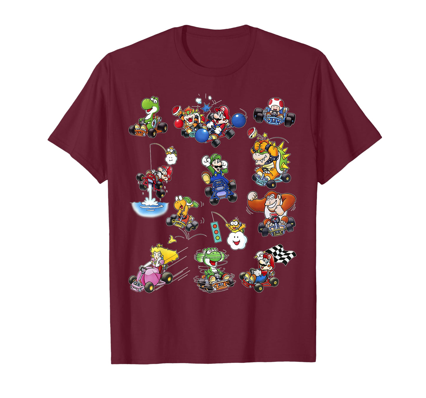 Mario Kart Racers Action Mach Up Poster T-Shirt