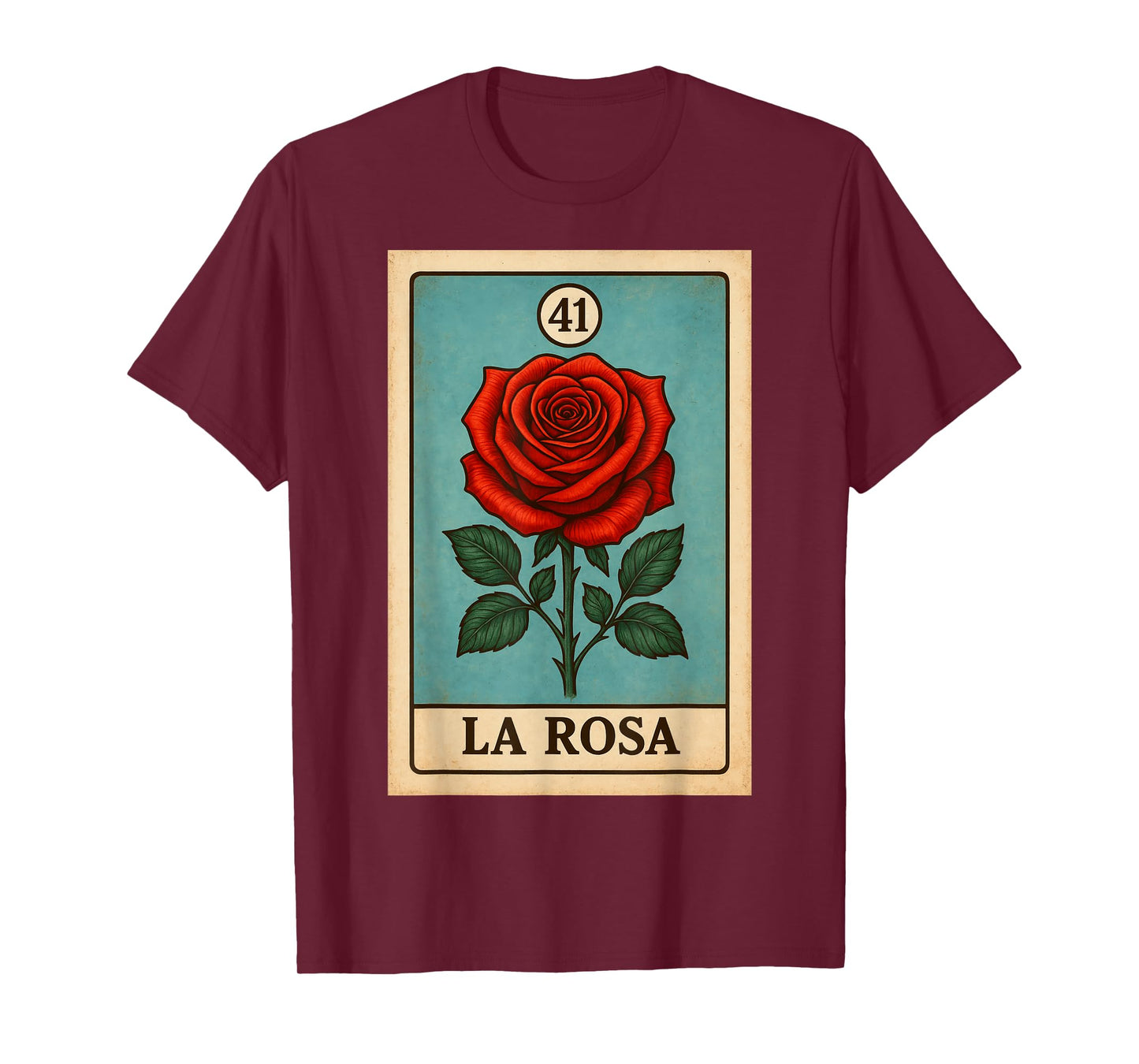 rosa Mexican Lottery Bingo Game, Roses T-Shirt