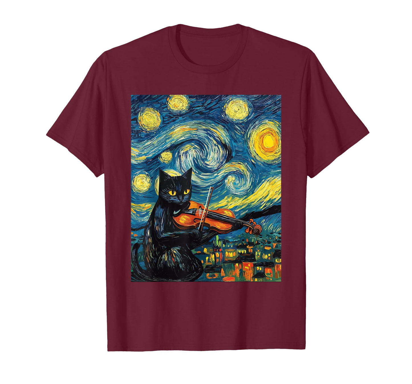 Funny Violin Viola Cat T-Shirt