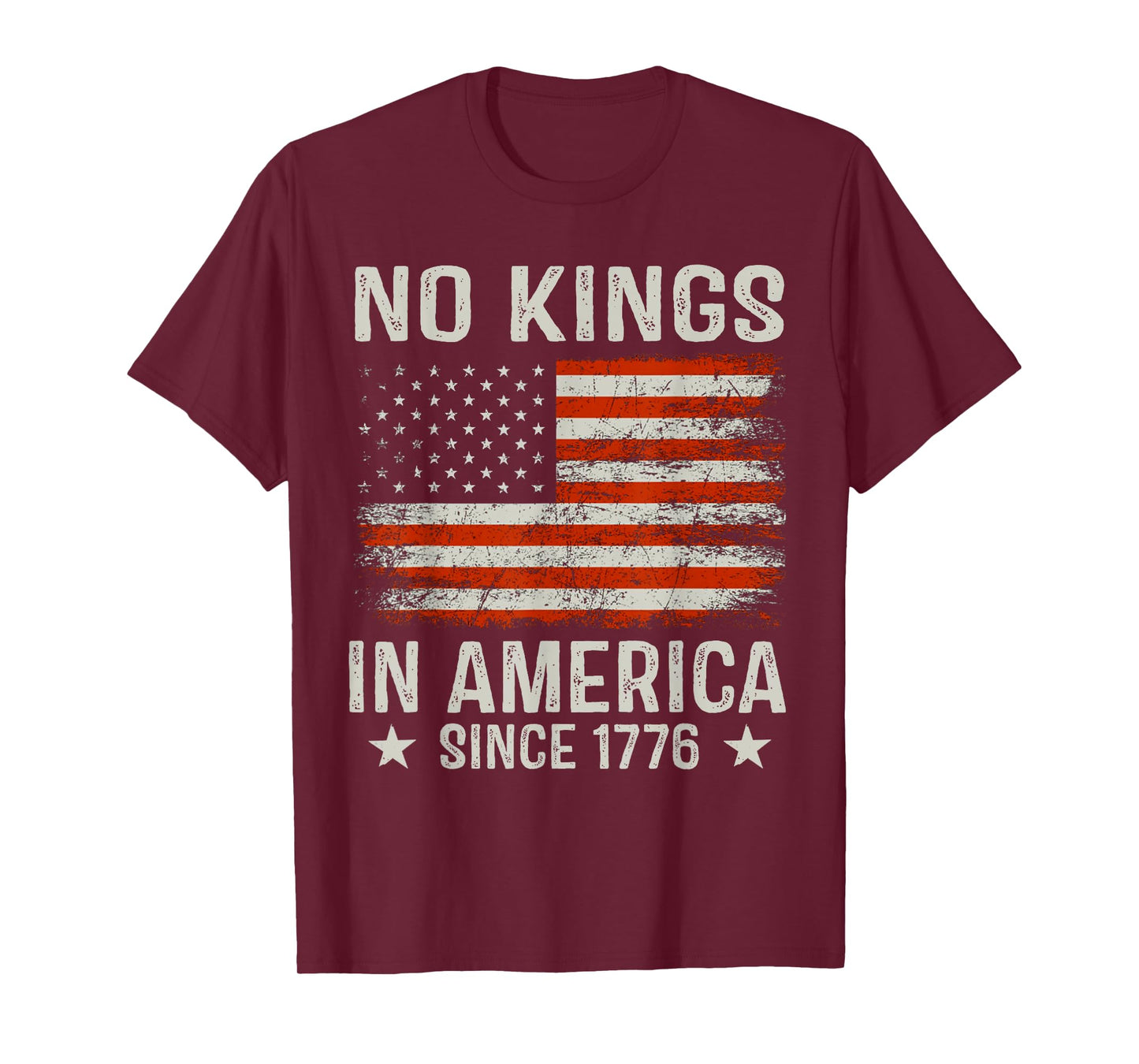 No Kings In America Since 1776 Patriotic USA 4th Of July T-Shirt
