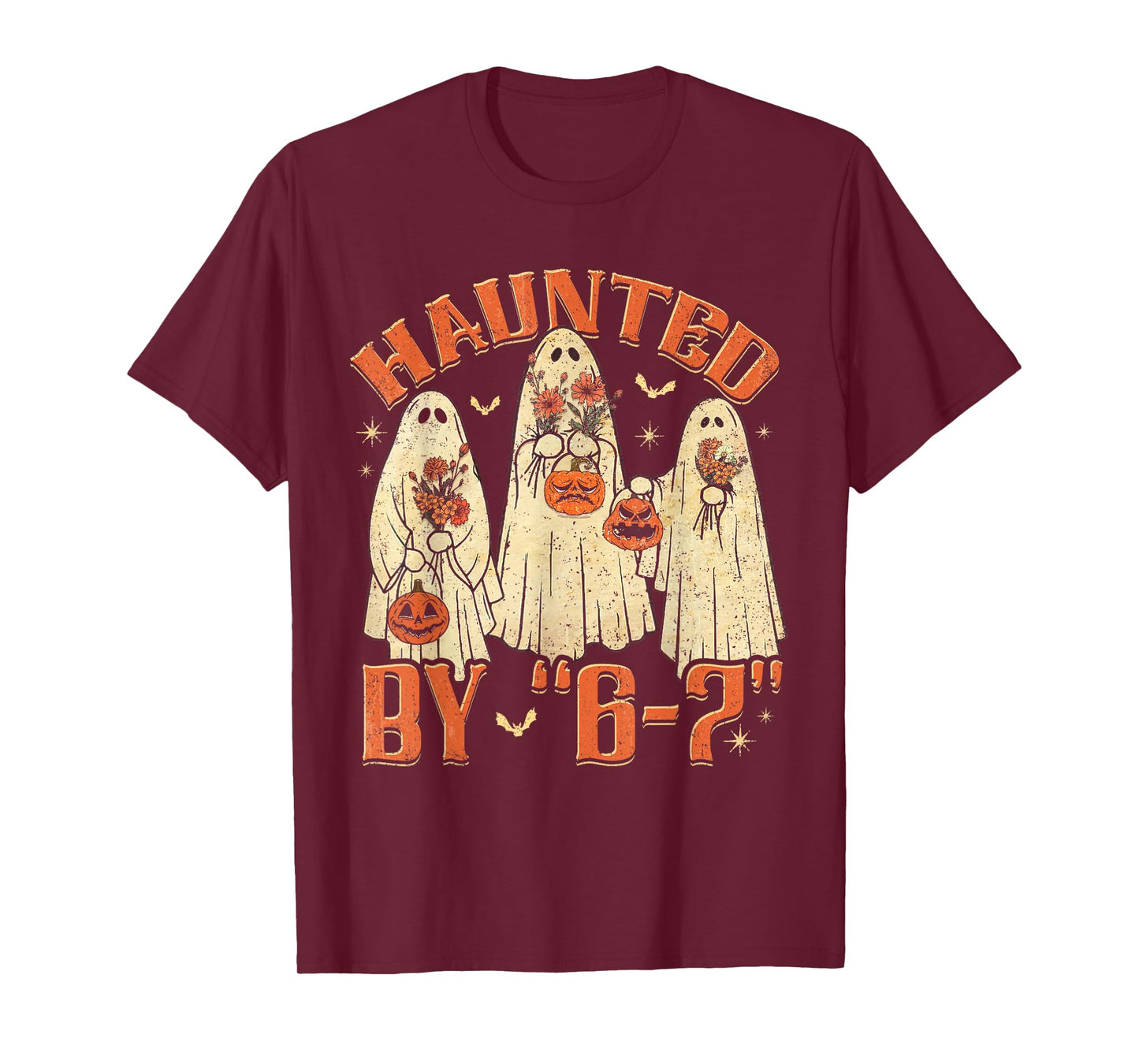 67 Meme Halloween Haunted by 6 7 Six Seven Gen Alpha Z T-Shirt