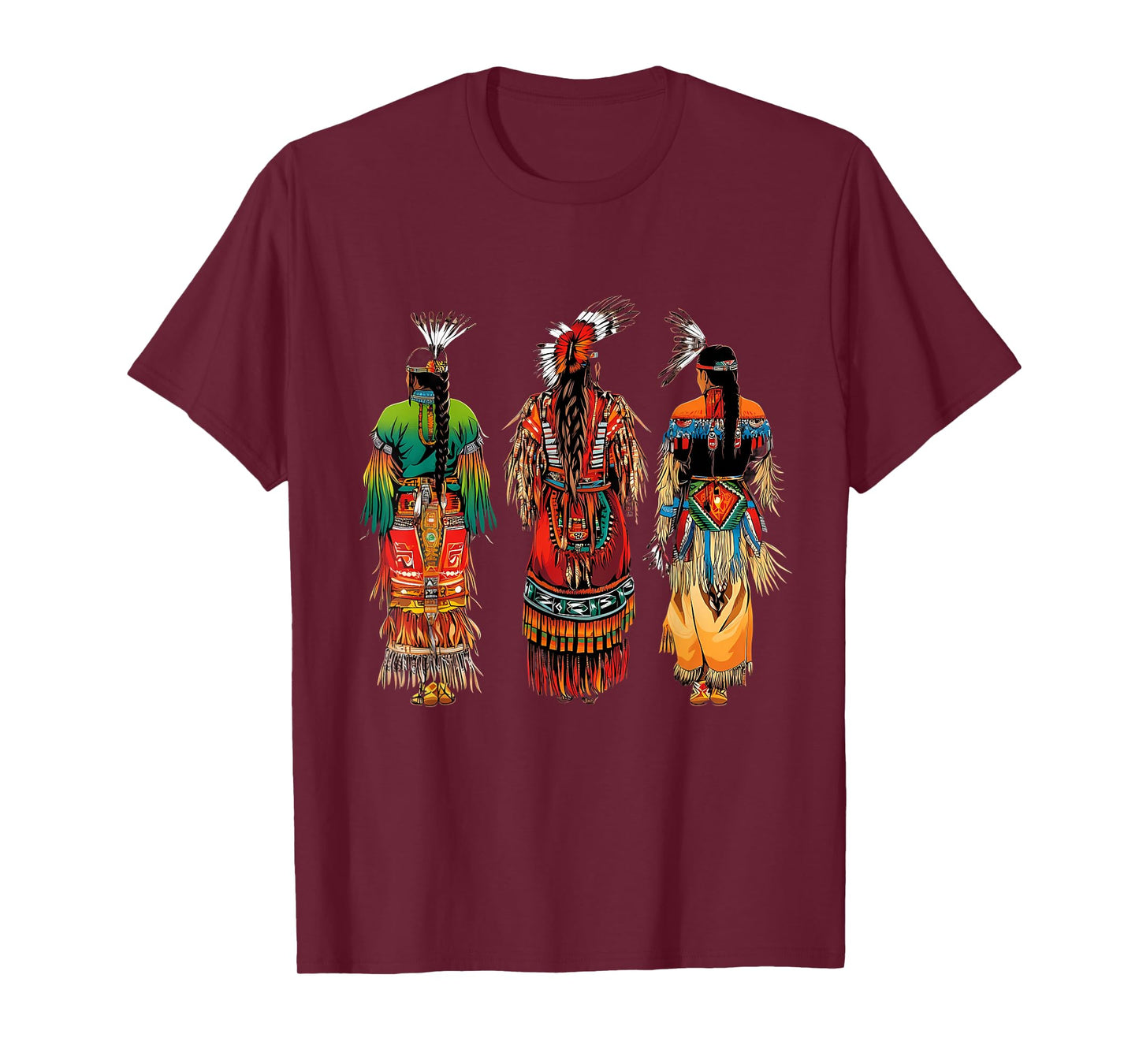 Indian Tribe Native American Feather Headdress Indian Chief T-Shirt
