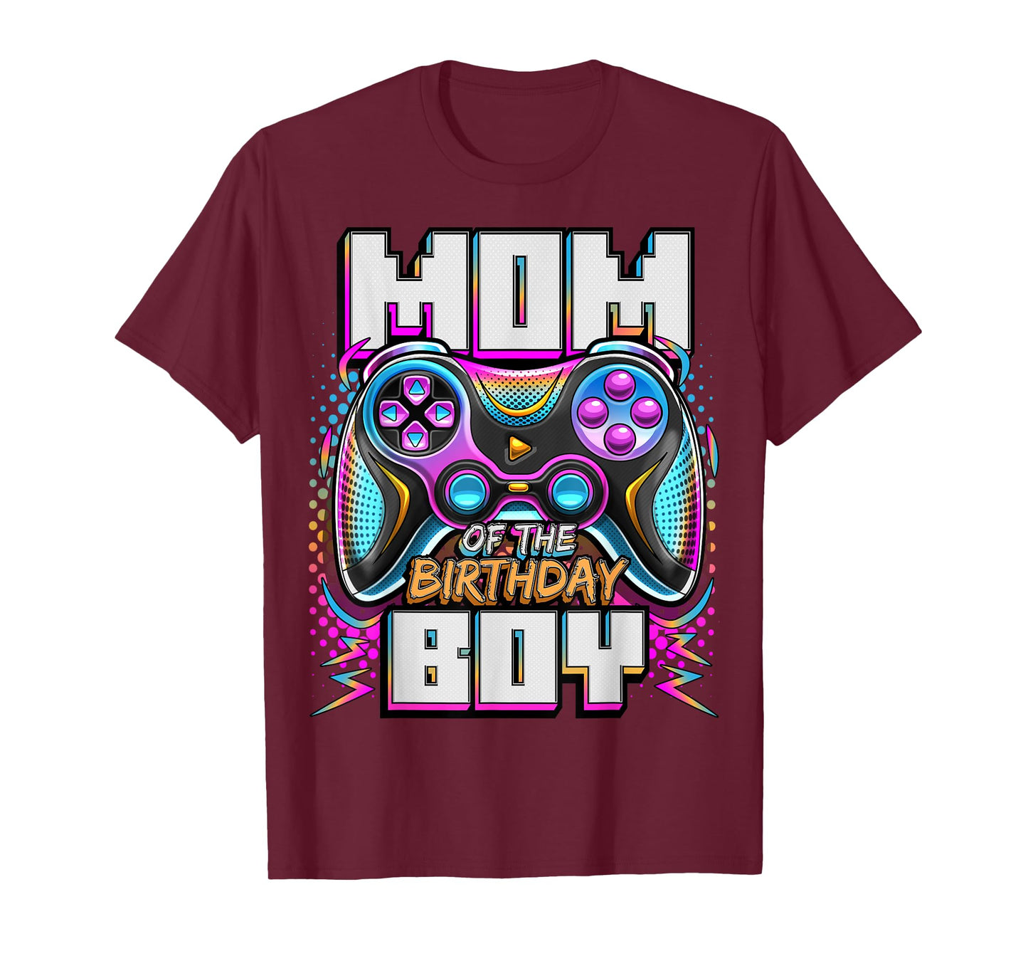 Mom of the Birthday Boy Matching Video Game Birthday Party T-Shirt