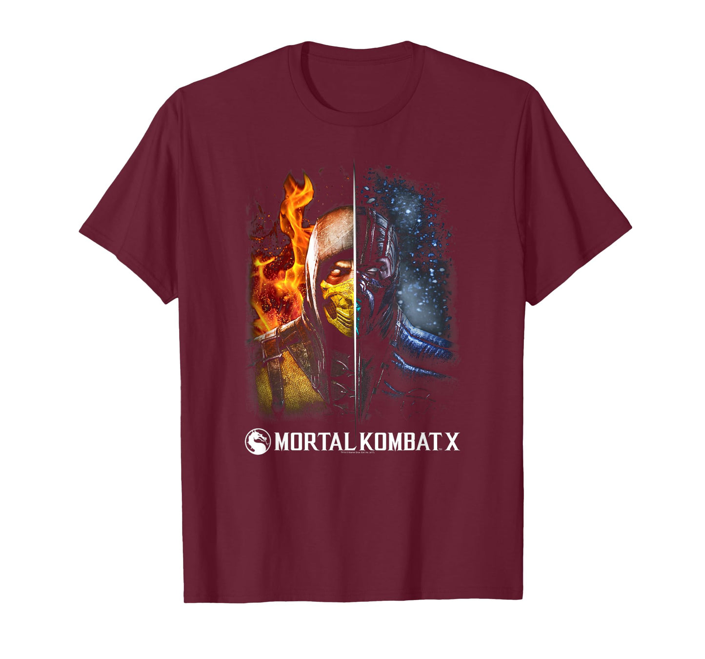Mortal Kombat X Fire and Ice T-Shirt