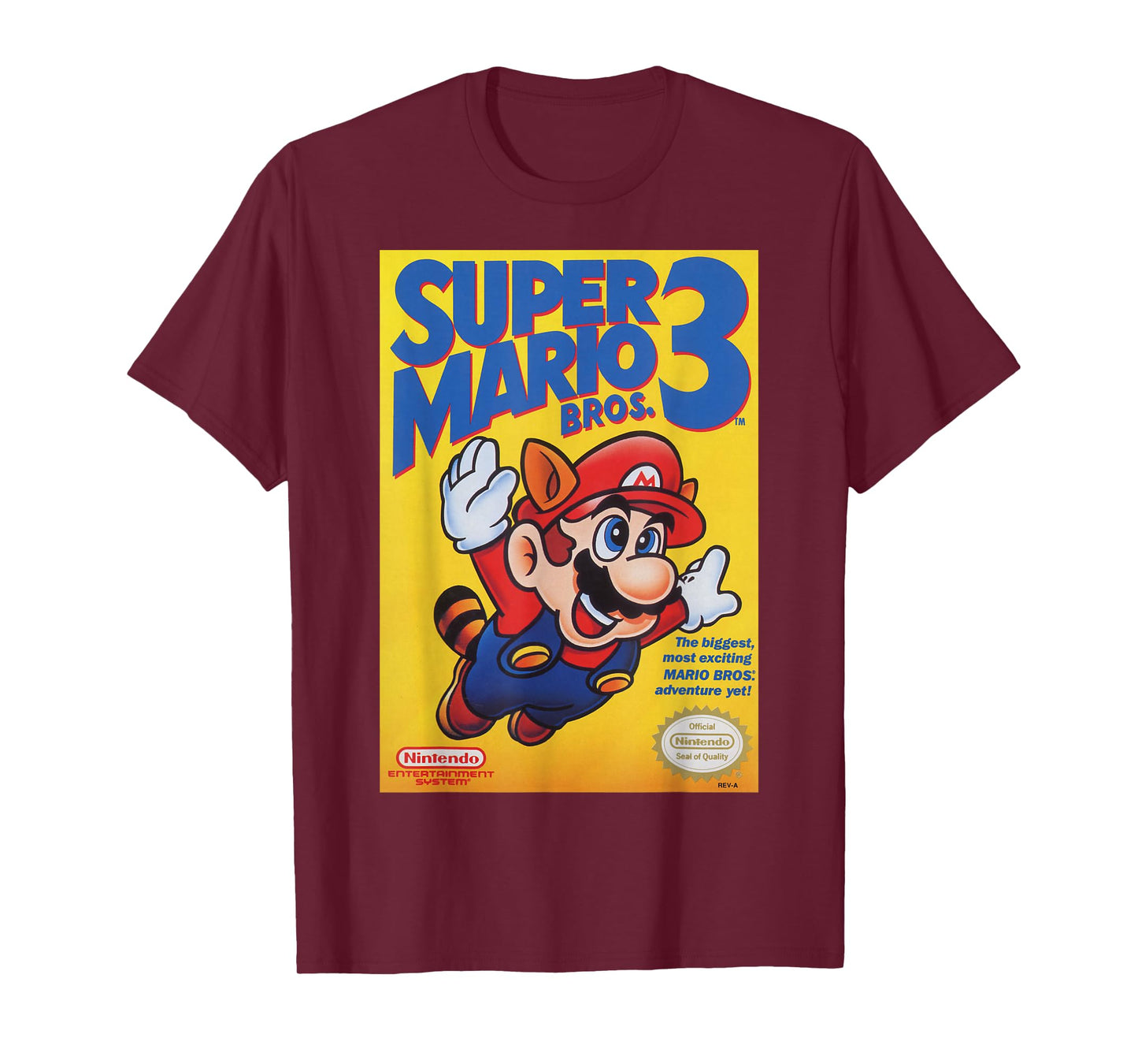 Super Mario Bros 3 Flying Raccoon Mario Poster T-Shirt