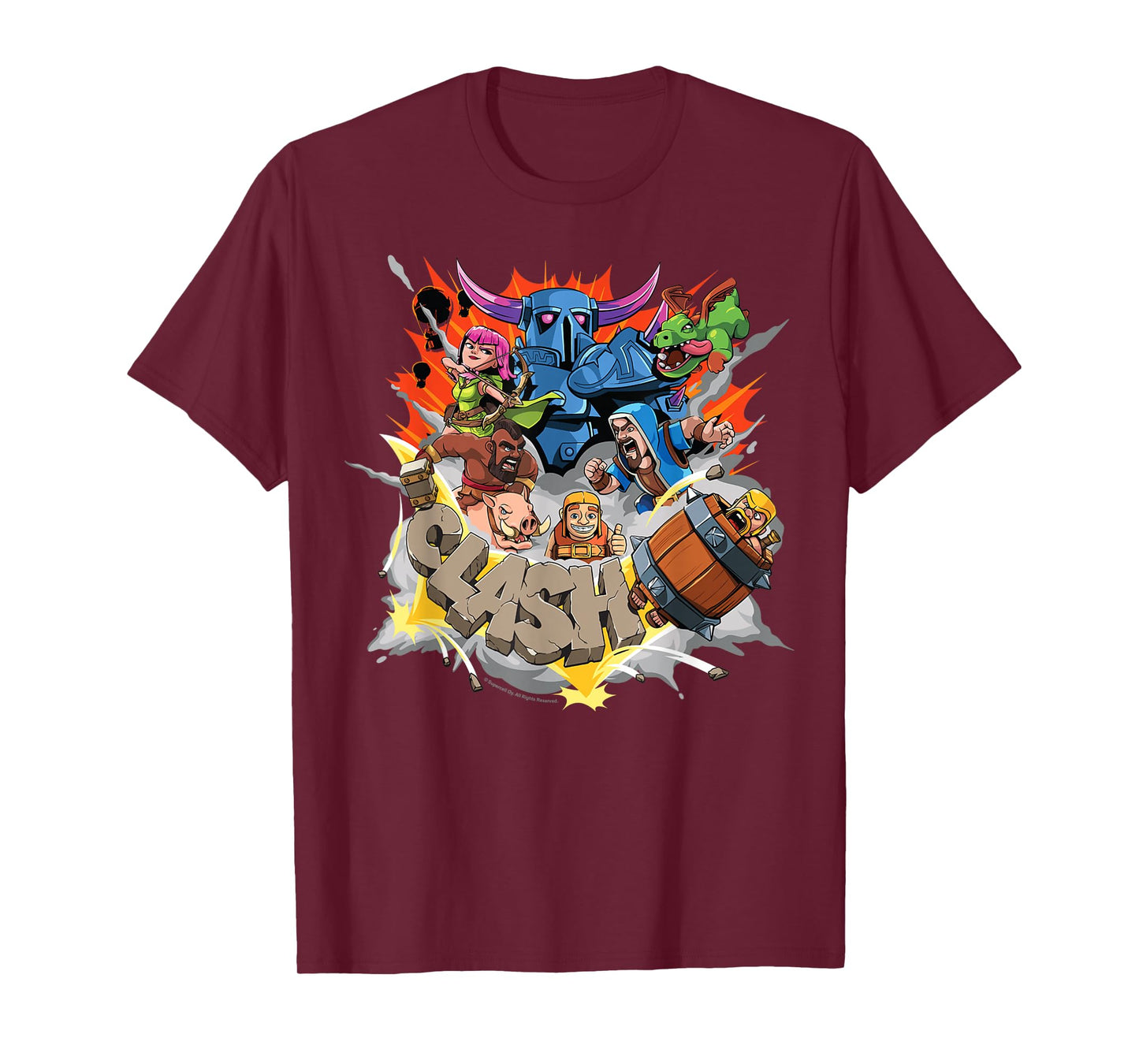 Clash of Clans Chaotic Battle Epic Group Shot T-Shirt