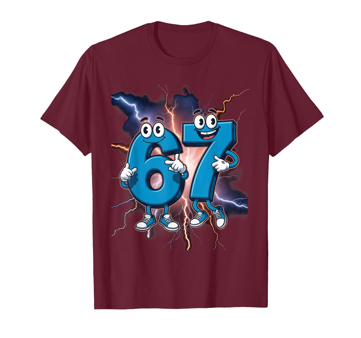 67 Brainrot Italian Meme Funny 67 Kids Costume Six Seven 6-7 T-Shirt