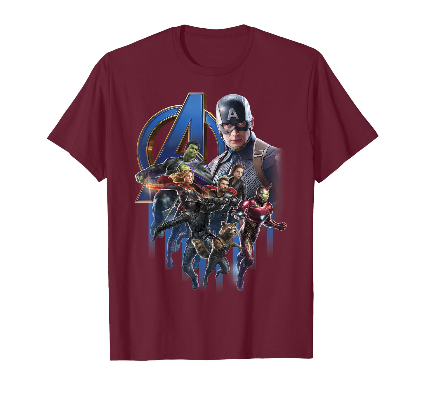 Marvel Avengers Endgame Group Poster Logo Graphic T-Shirt T-Shirt
