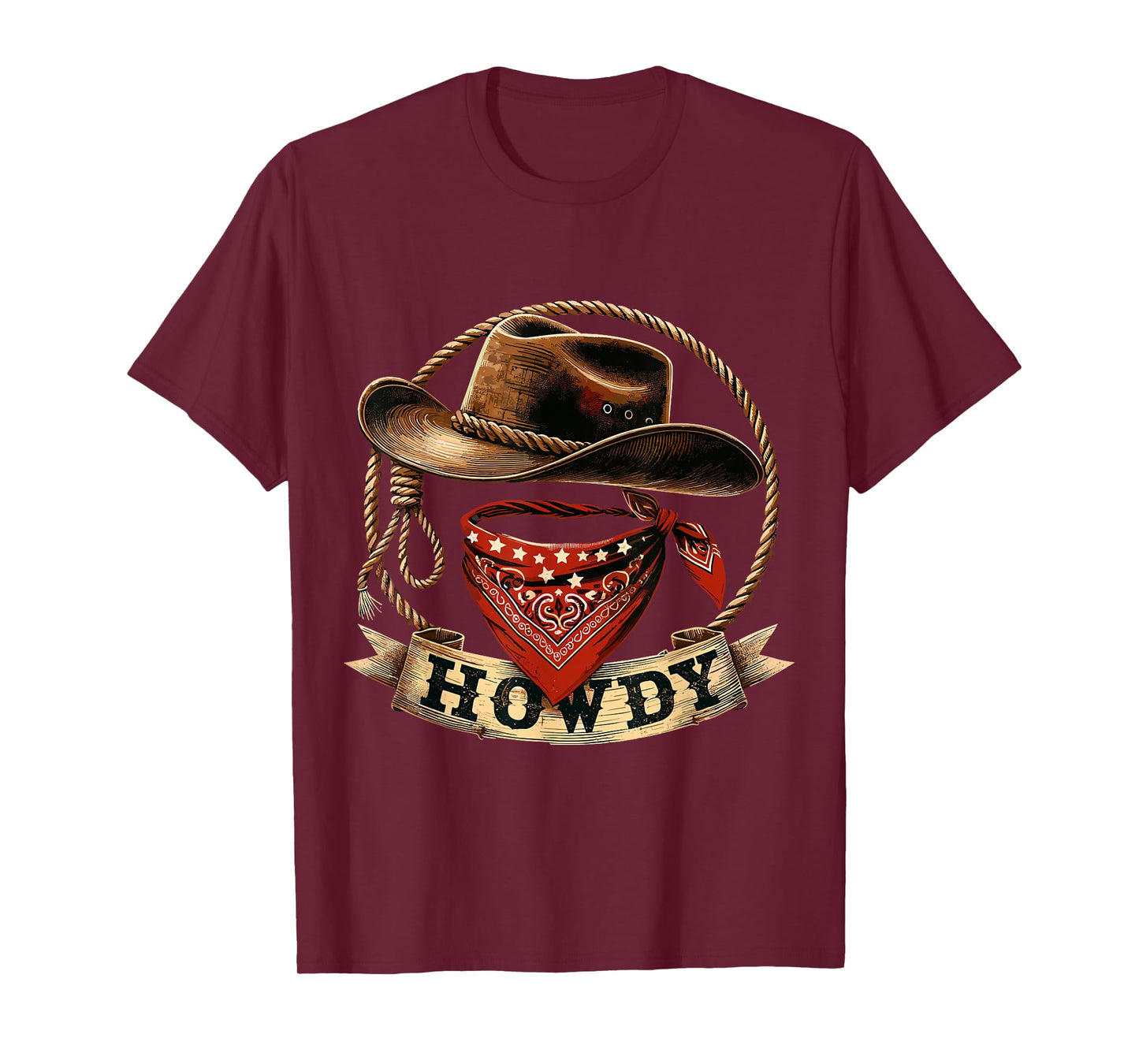 Howdy Western Cowboy Hat Rodeo T-Shirt