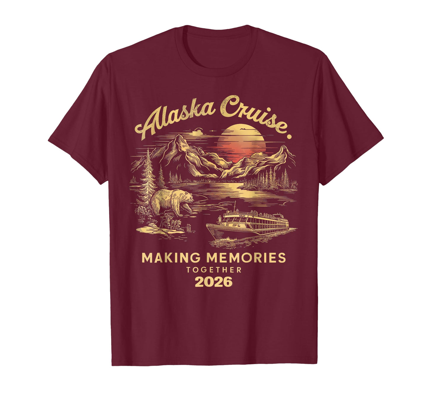 Matching Family Friends and Group Alaska Cruise 2026 T-Shirt