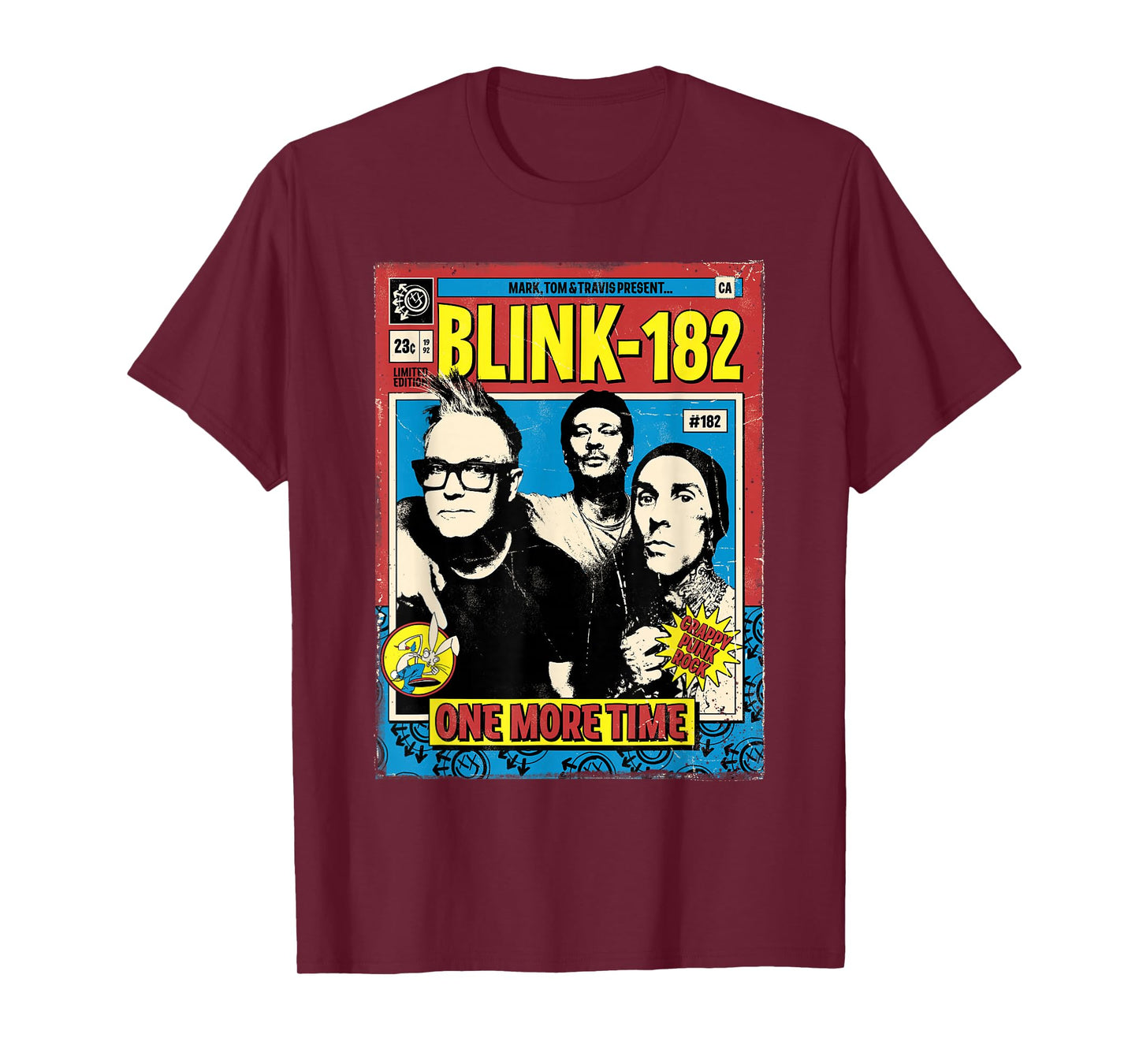 Official Blink-182 One More Time Comic T-Shirt