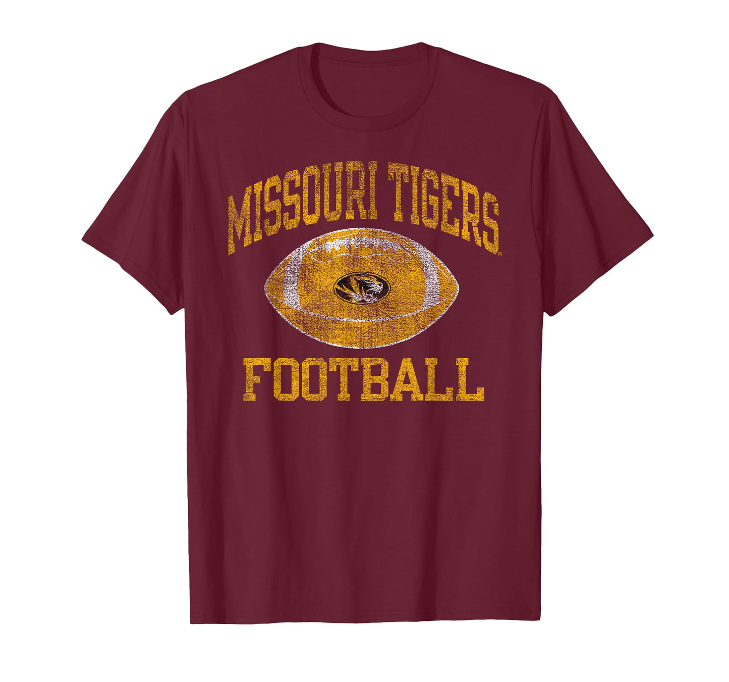 Missouri Tigers Football Intensity Vintage Black T-Shirt