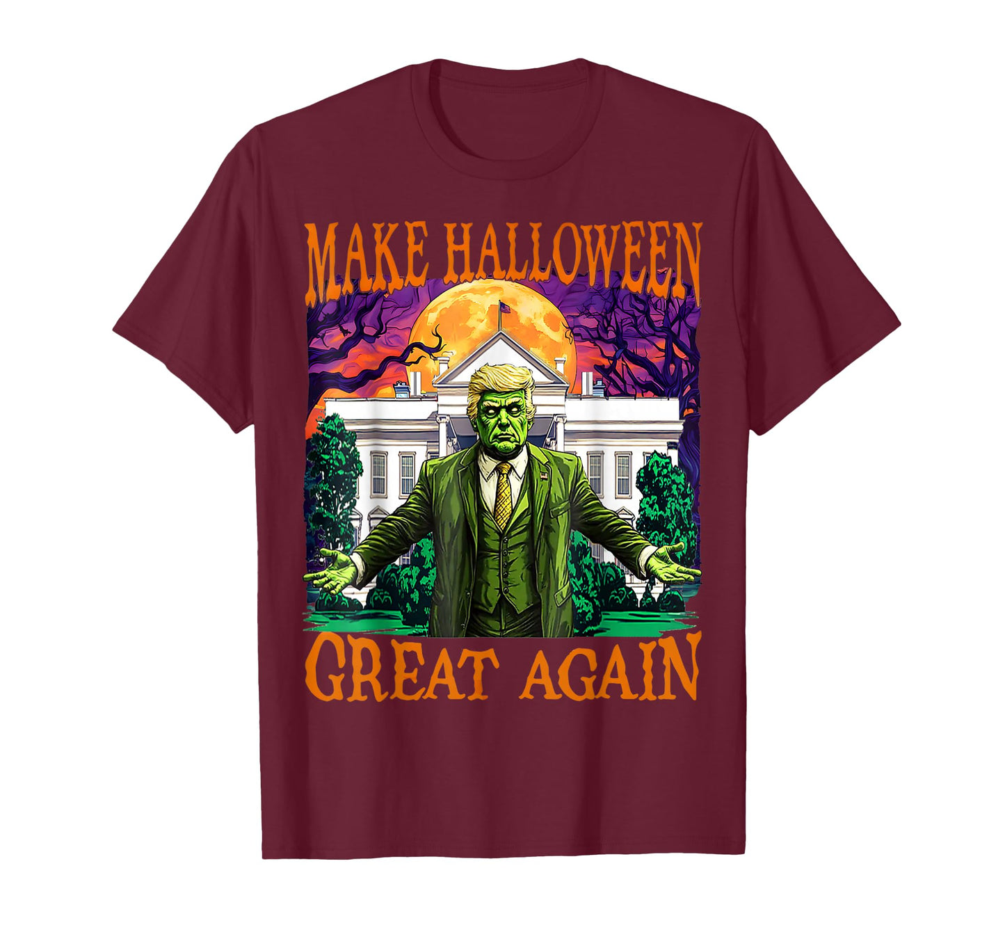 Donald Trump Zombie Make Halloween Great Again Trump Costume T-Shirt