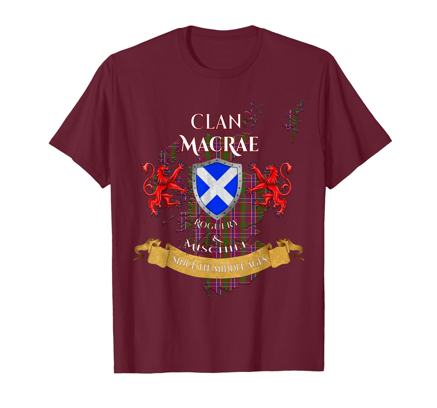 MacRae Scottish Family Clan Middle Ages Mischief T-Shirt
