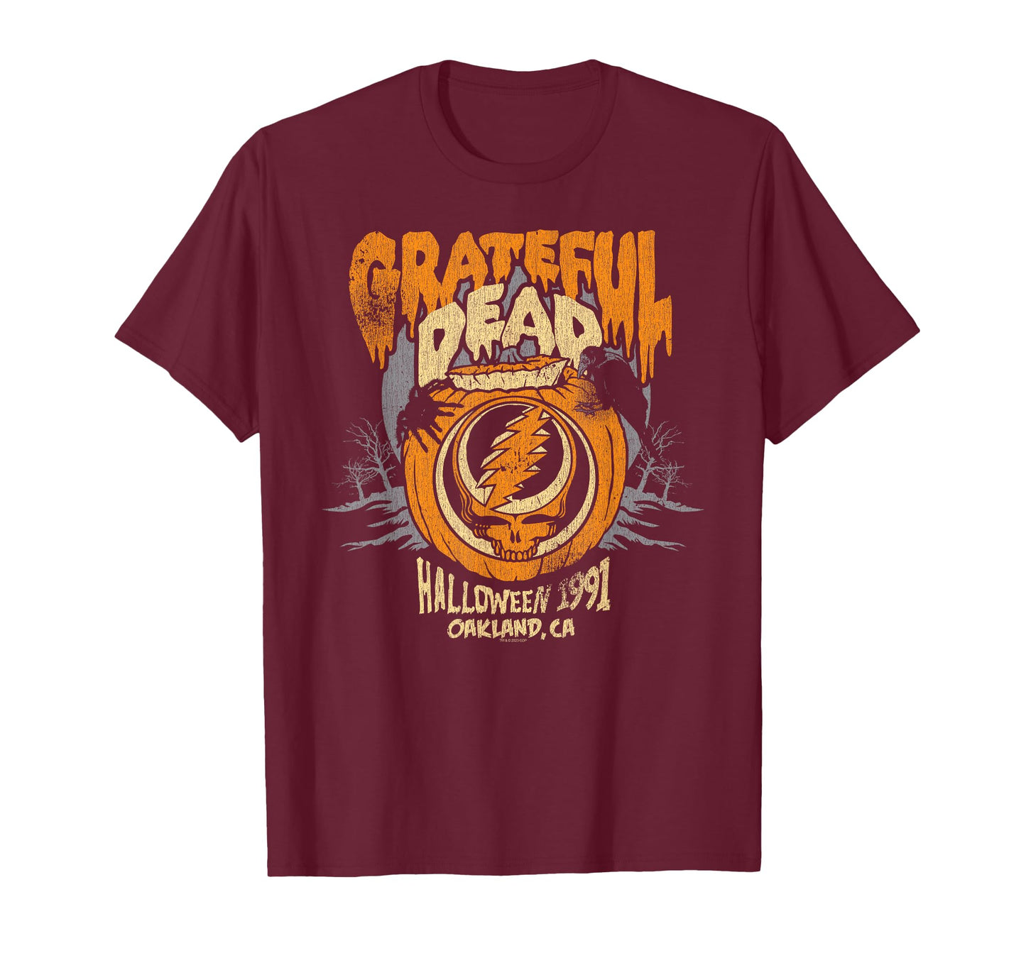 Grateful Dead Halloween Jack-o-Lantern Vintage Band T-Shirt