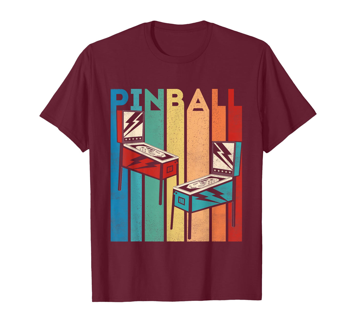 Pinball Retro Vintage Multiball Pinball Machine Arcade Game T-Shirt