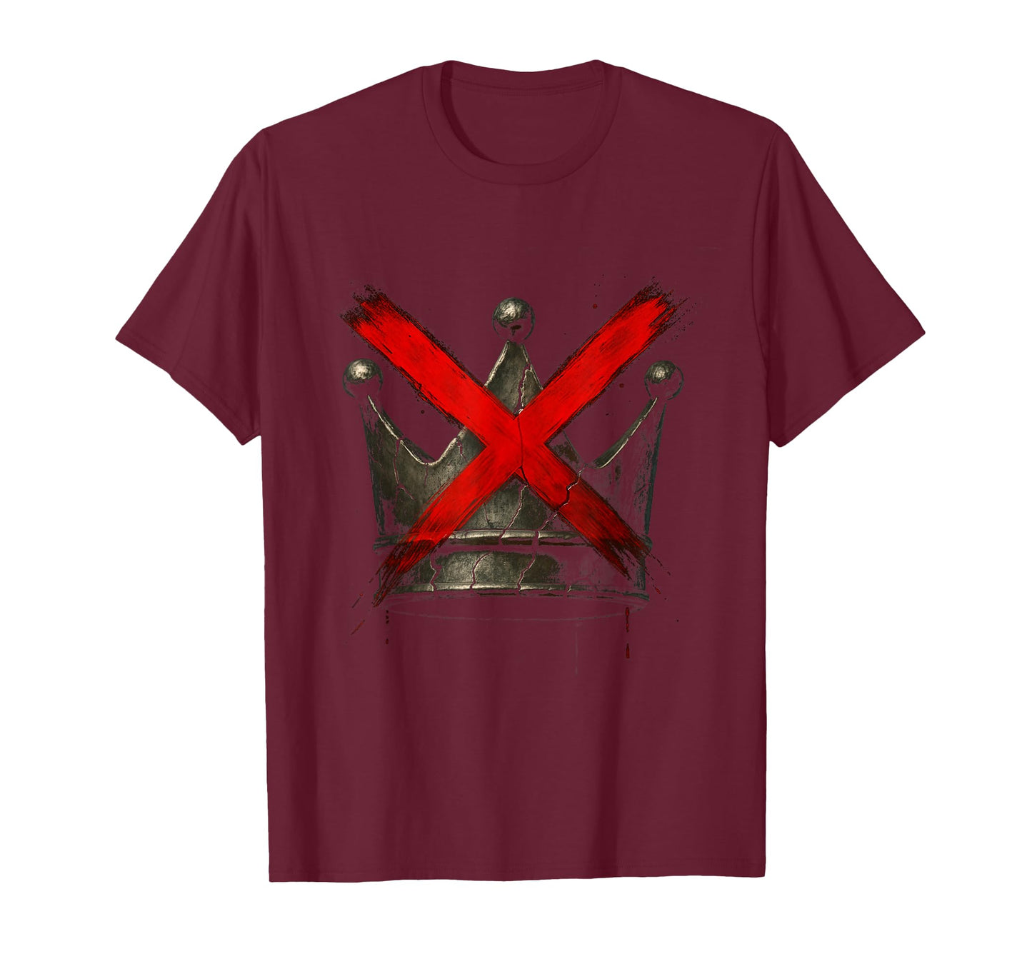 No Kings Grunge Crown Freedom T-Shirt