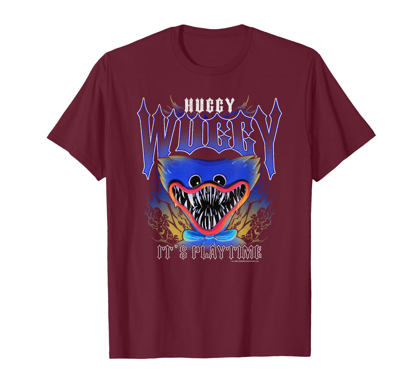 Poppy Playtime Huggy Wuggy It's Play Time Distressed Poster T-Shirt