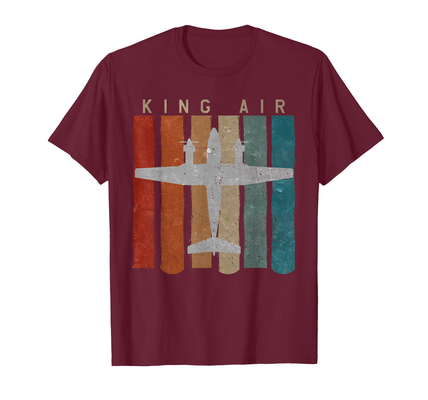 King Air Airplane Retro Vintage Airplane Pilot T-shirt T-Shirt