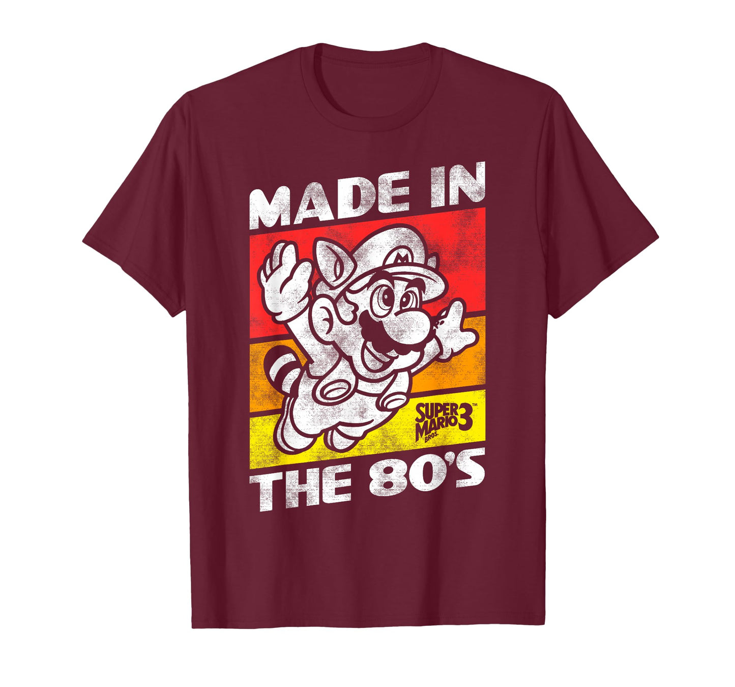 Nintendo Super Mario 3 Made In The 80's Retro T-Shirt T-Shirt