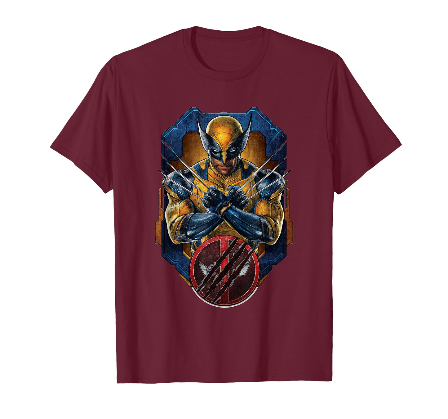 Marvel Studios Deadpool & Wolverine X-Pose and Slashed Logo T-Shirt