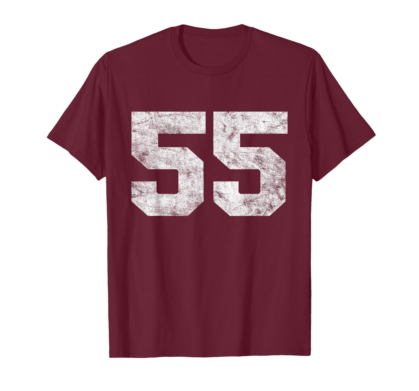 Vintage Lucky Number 55 Birthday Sports Player Team Athlete T-Shirt