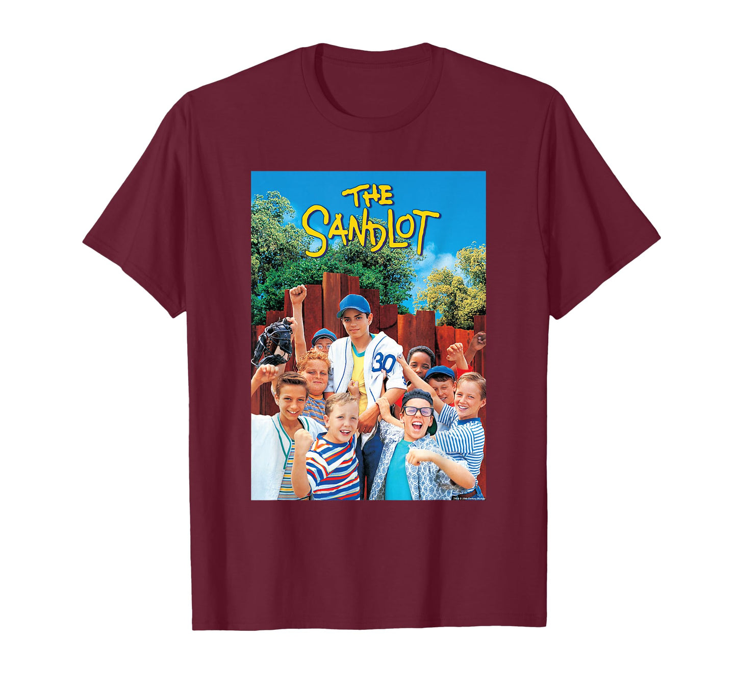 The Sandlot Baseball Team Official 1993 Movie T-Shirt