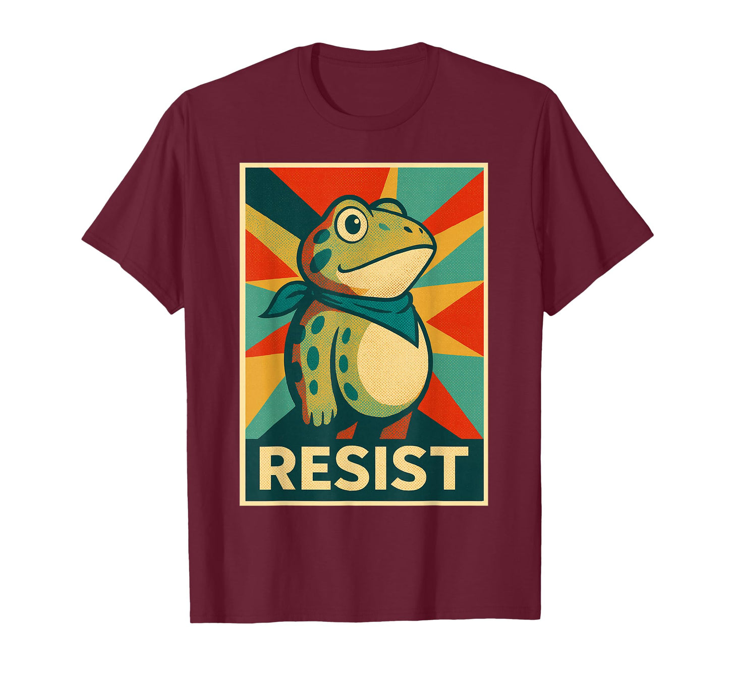 Portland Frog Protest No Kings Funny Retro Tee T-Shirt