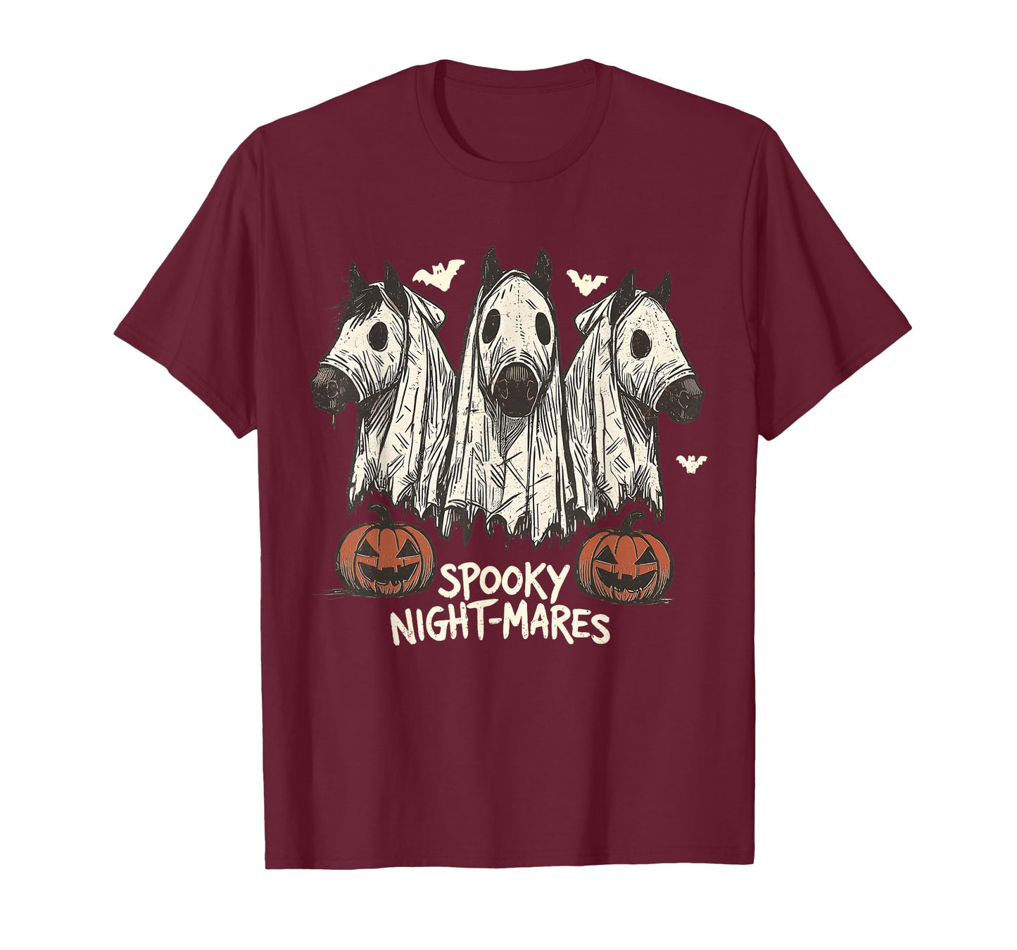 Halloween Spooky Night-mares Spooky Horse Western Halloween T-Shirt