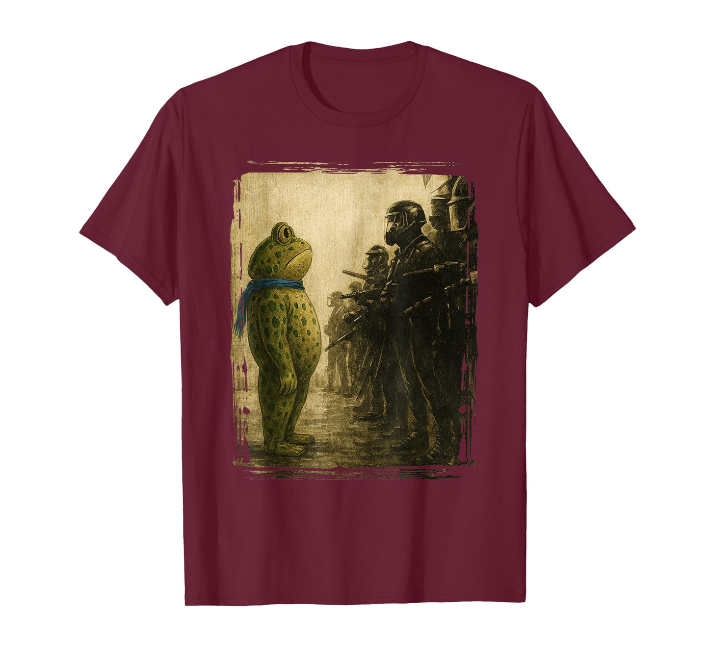 Portland Frog Funny City Art - Portland Frog Protest T-Shirt